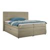 PAT BOXSPRING PALACE - taupe, Konventionell, textil (180/200cm) - Premium Living