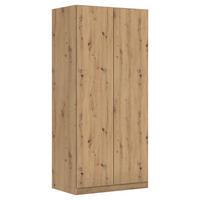 Drehtürenschrank COSTA ca.91x197x54cm Eiche Artisan - Eiche Artisan, MODERN, Holzwerkstoff (91/197/54cm) - Rauch Möbel