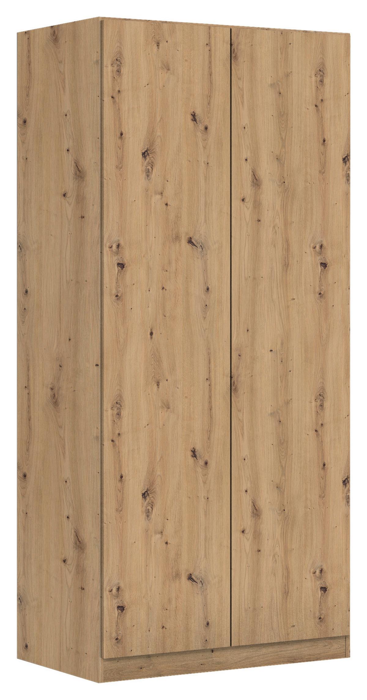 Drehtürenschrank COSTA ca.91x197x54cm Eiche Artisan - Eiche Artisan, MODERN, Holzwerkstoff (91/197/54cm) - Rauch Möbel