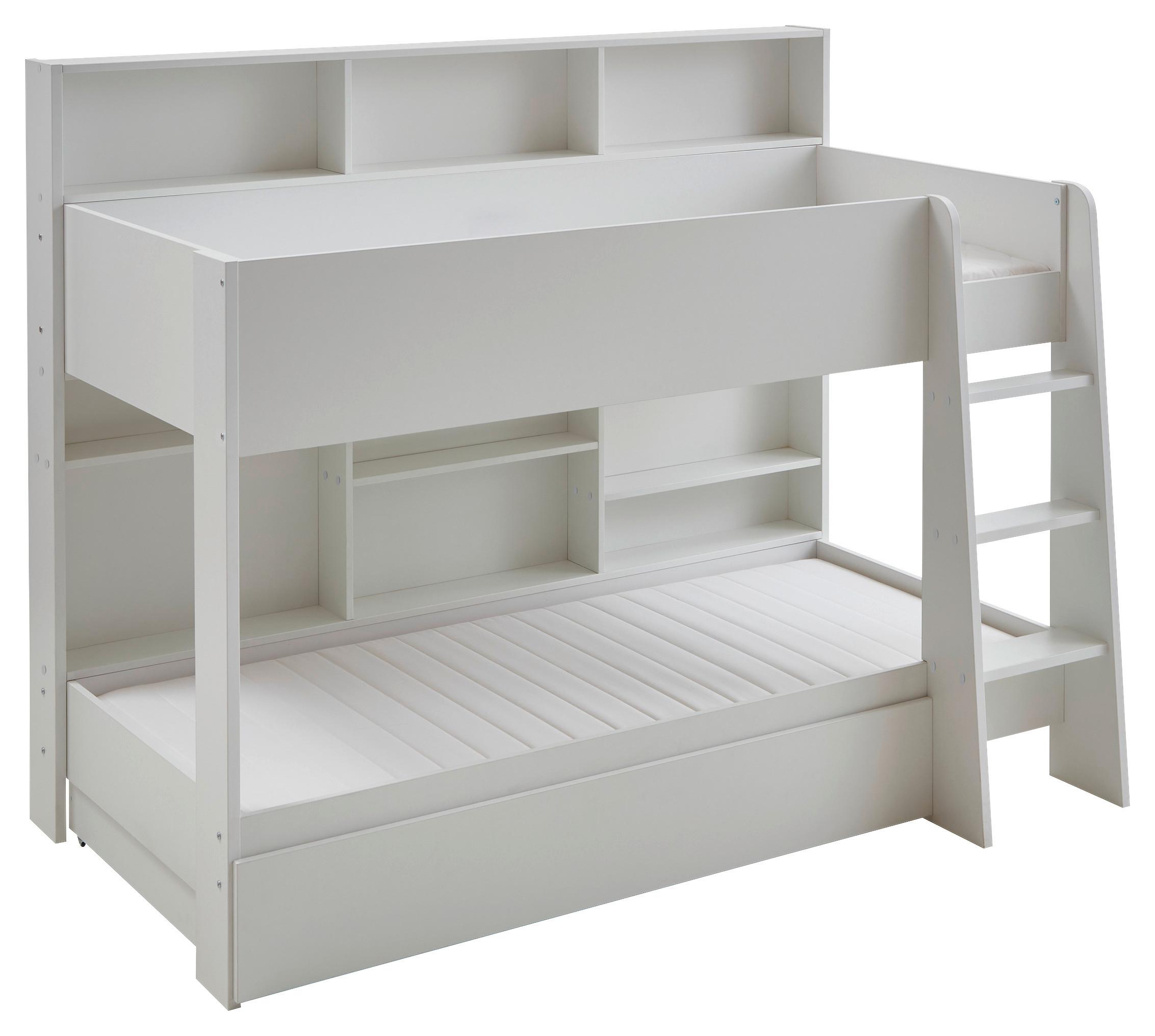 Krevet Na Kat Sely - bijela, Konvencionalno, drvni materijal (90/200cm) - Based