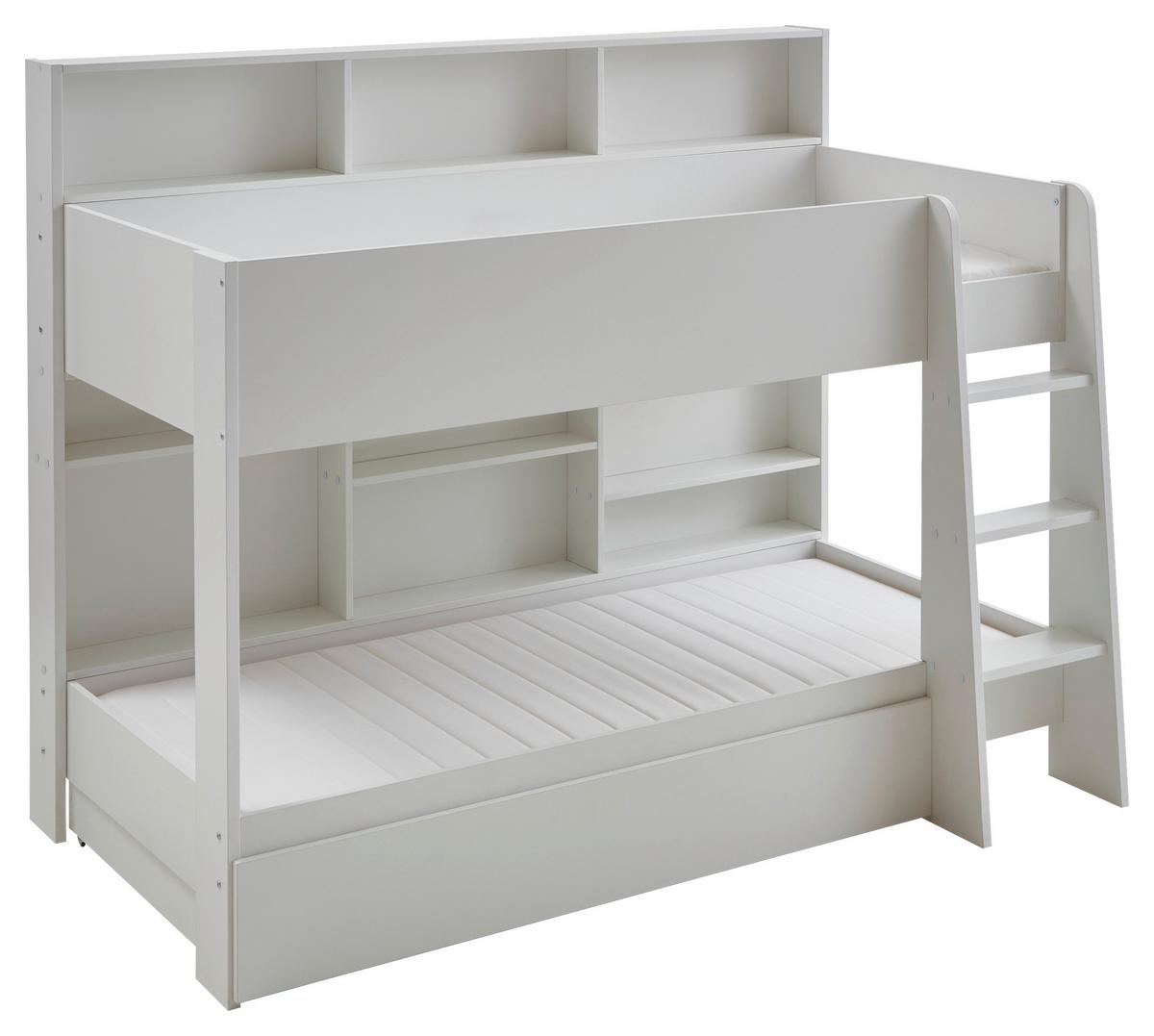 Krevet Na Kat Sely - bijela, Konvencionalno, drvni materijal (90/200cm) - Based