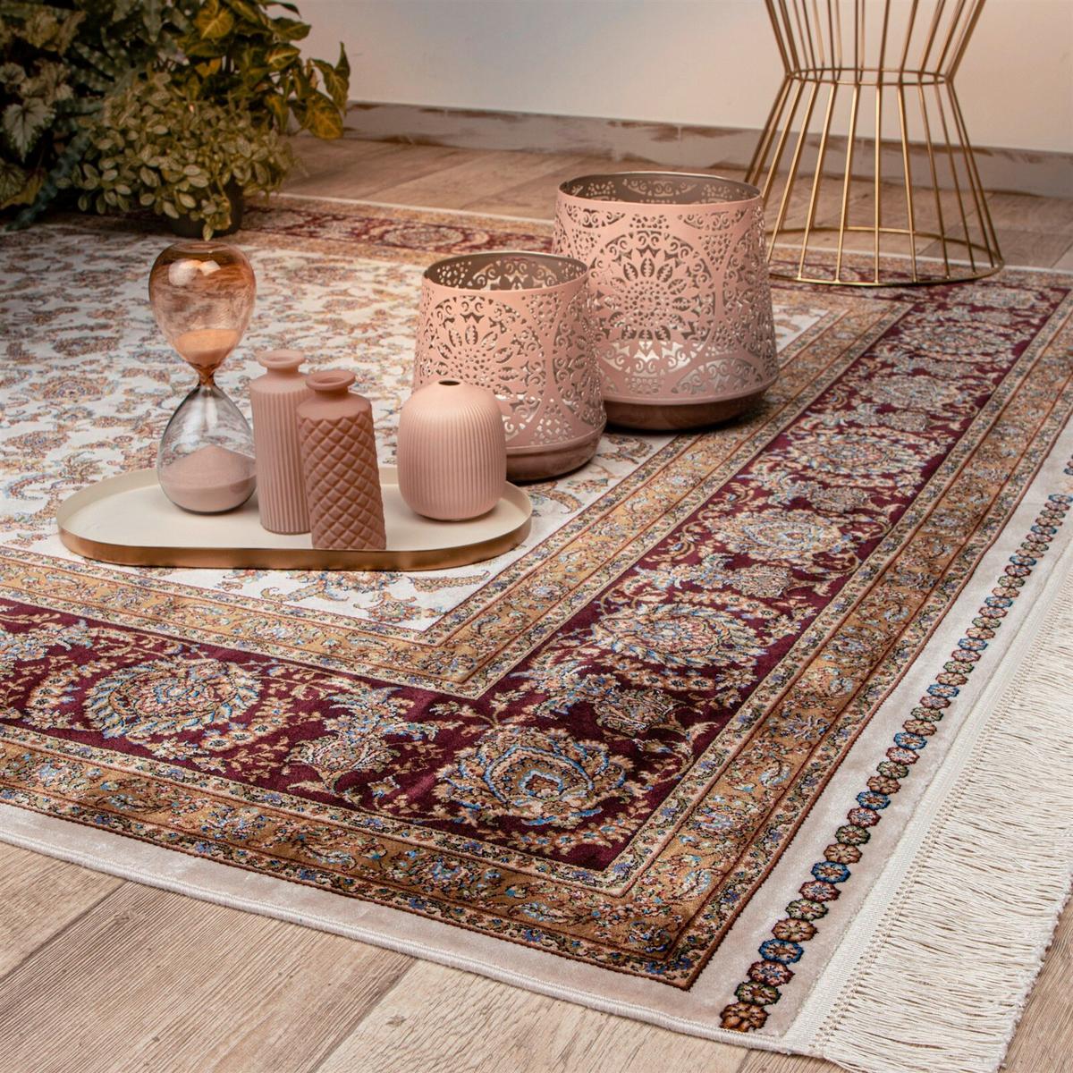 Síkszövött Szőnyeg Babil 310 Creme 200cm X 290cm - krémszínű, Basics, textil (200/290cm) - Kayoom