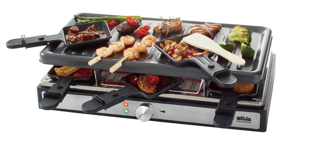 GRILL RACLETTE SILVA PK-R 088 RACLETTE GRILL - czarny, Basics, tworzywo sztuczne (44/12.5/24cm) - Silva Homeline
