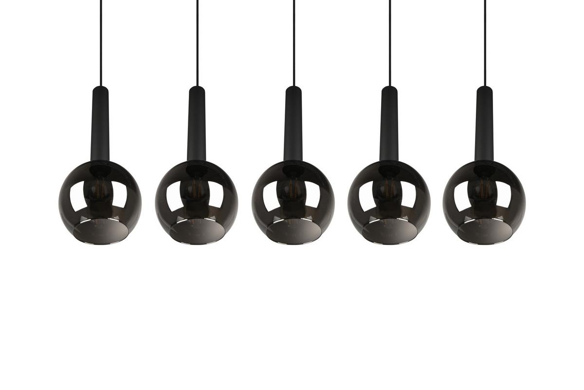 LAMPA WISZĄCA X30115032 HELSINGBORG - czarny, Trend, metal/szkło (115/30/150cm) - Dieter Knoll