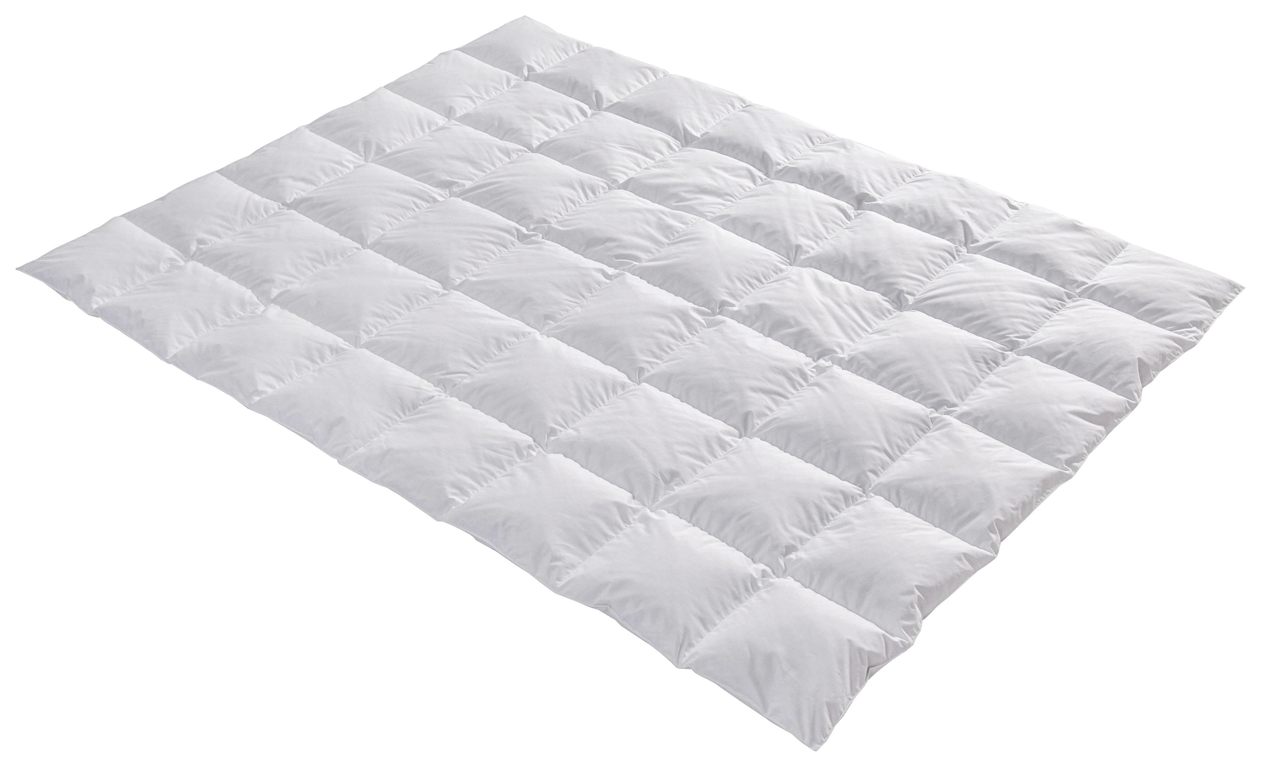 Ganzjahresduvet Kajsa Light ca. 160x210cm - Weiss, Design, Naturmaterialien (160/210cm) - Billerbeck