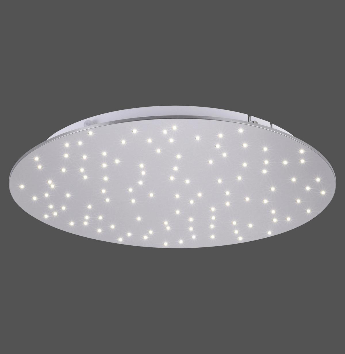 Deckenleuchte Sparkle max. 18 Watt - Silberfarben, Design, Metall (48/4cm)