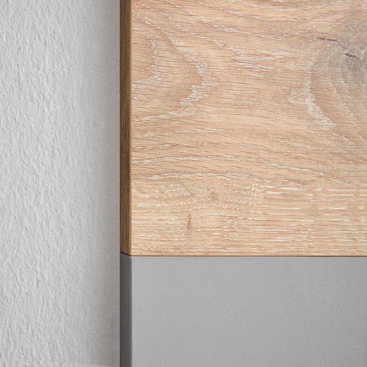 Garderobenpaneel Dynamic in Hellgrau - Modern, Holzwerkstoff (80/120/28cm) - Mömax