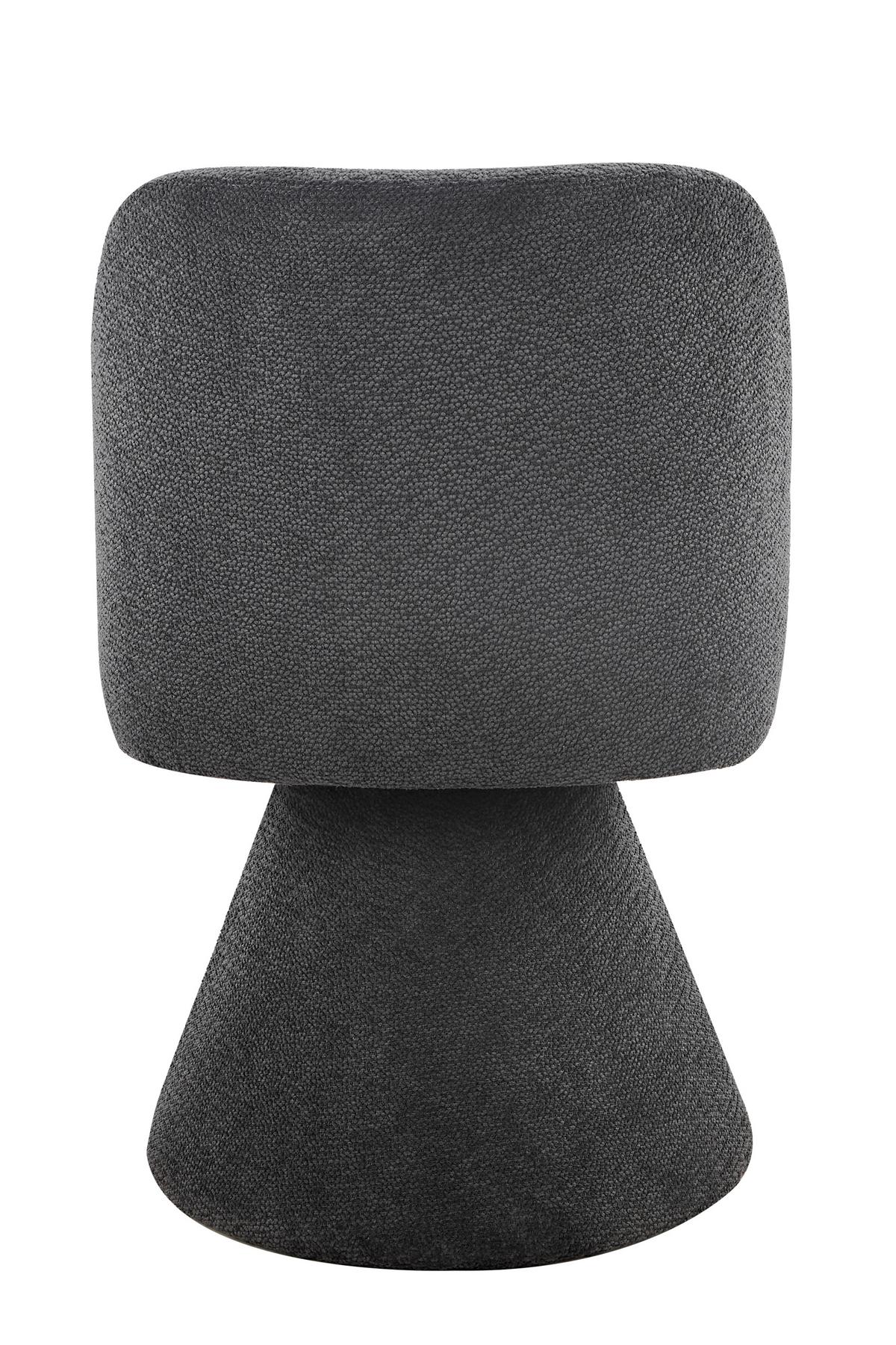 STUHL-SET BARI II S 2ER-SET - Anthrazit, MODERN, Textil/Metall (54/84/61cm) - MID.YOU