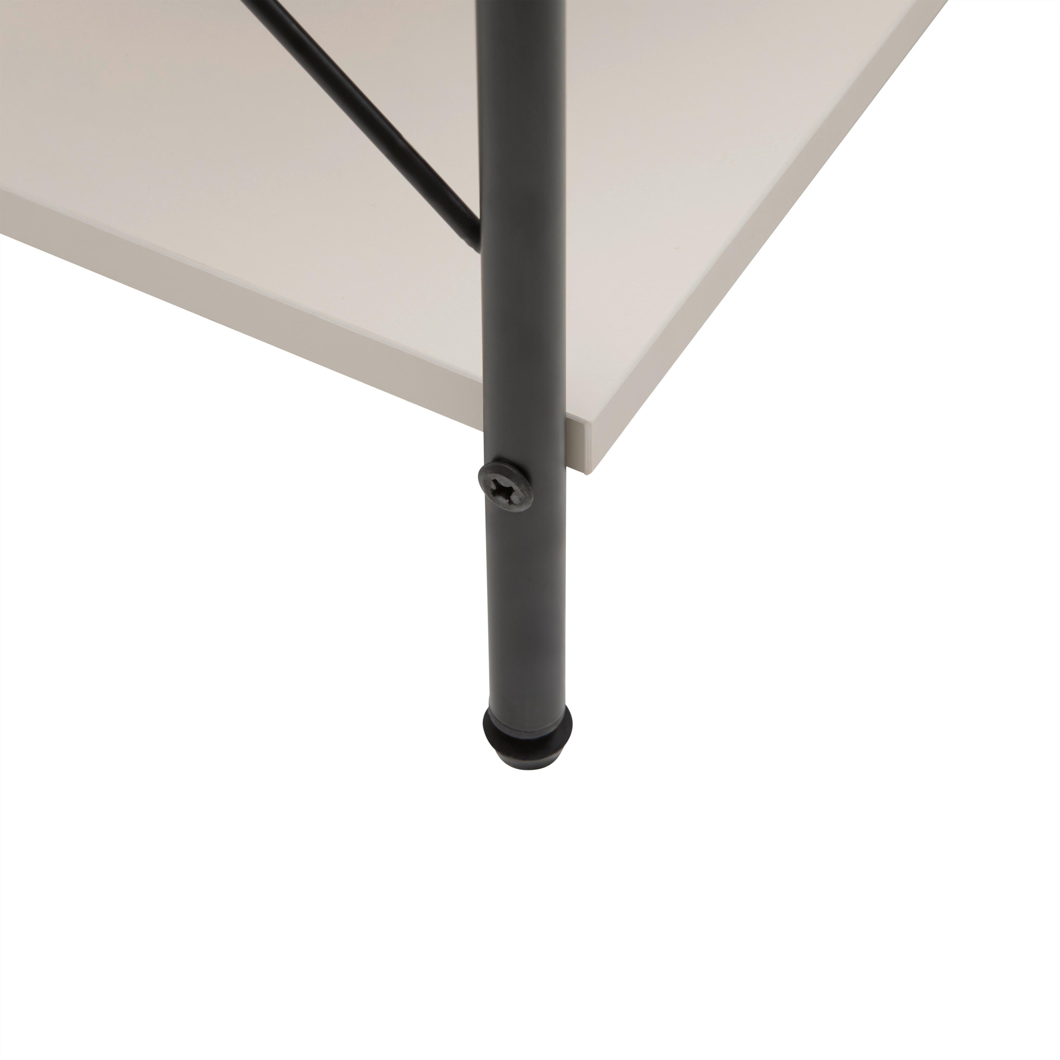 HYLLA TOM -EXKLUSIV- - svart/kashmir, Modern, metall/trämaterial (63.2/89/30cm) - Mömax
