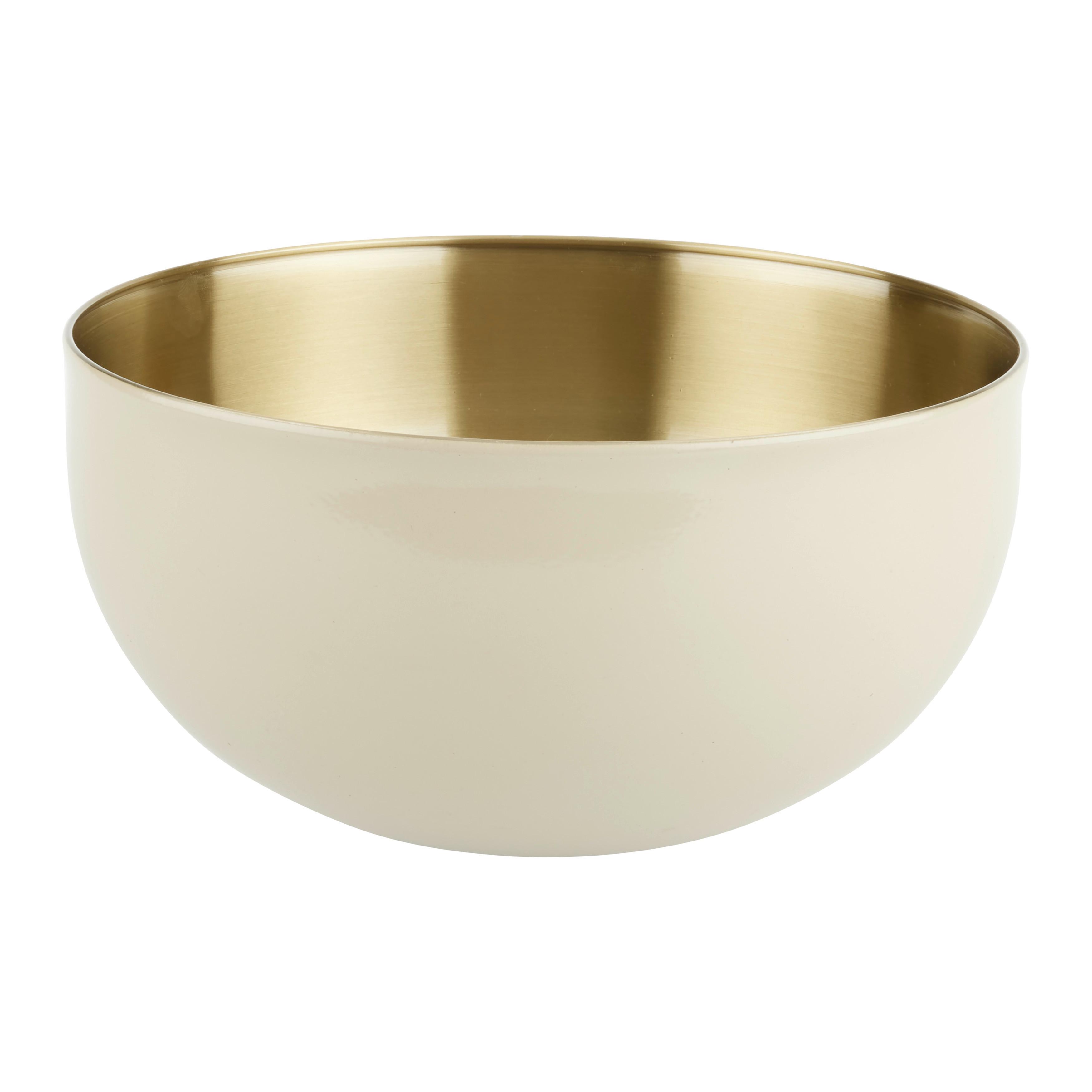 Rührschüssel Betty M Creme/Champagner - Champagner/Creme, Modern, Metall (23,5/12cm) - Mömax