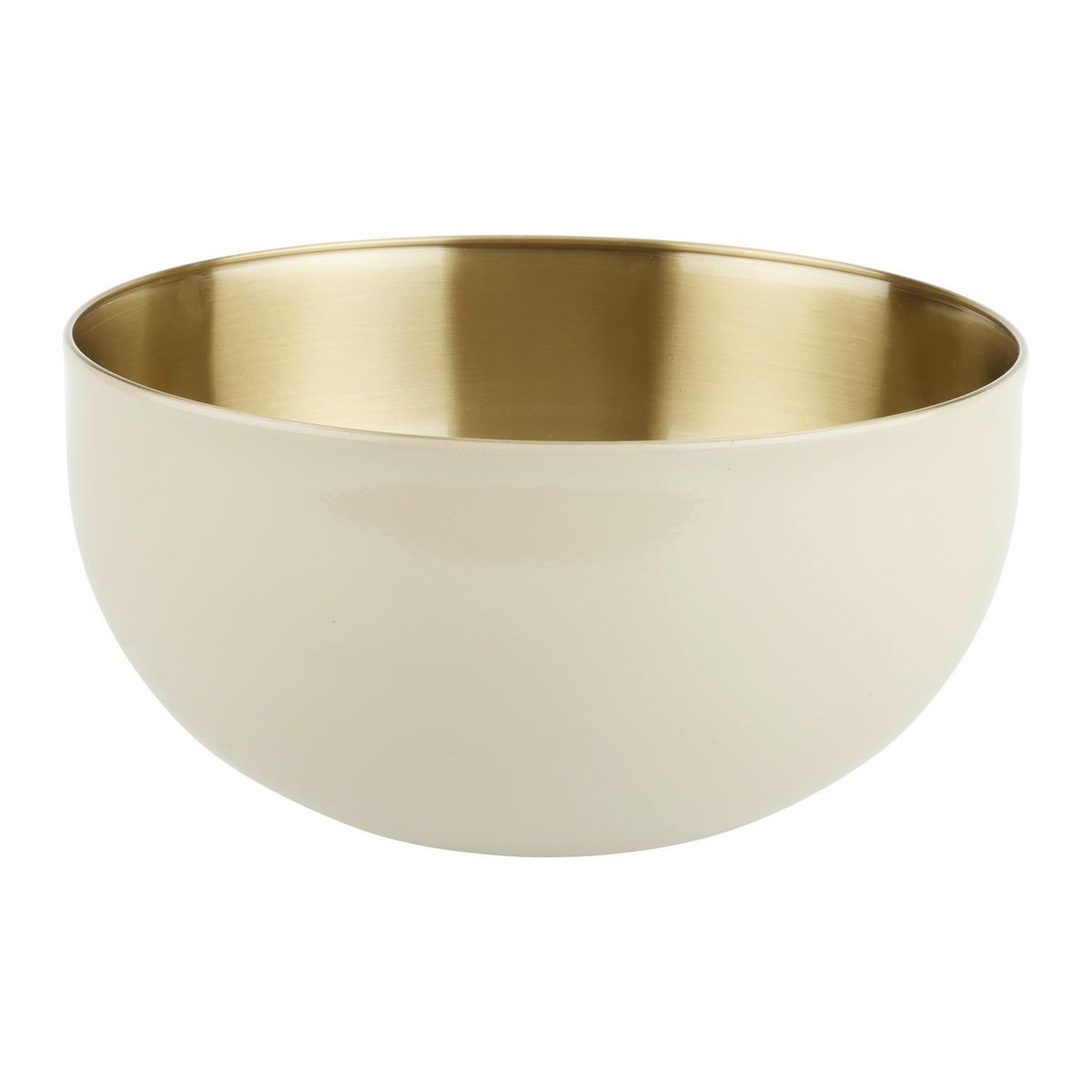 Rührschüssel Betty M Creme/Champagner - Champagner/Creme, MODERN, Metall (23,5/12cm) - Mömax