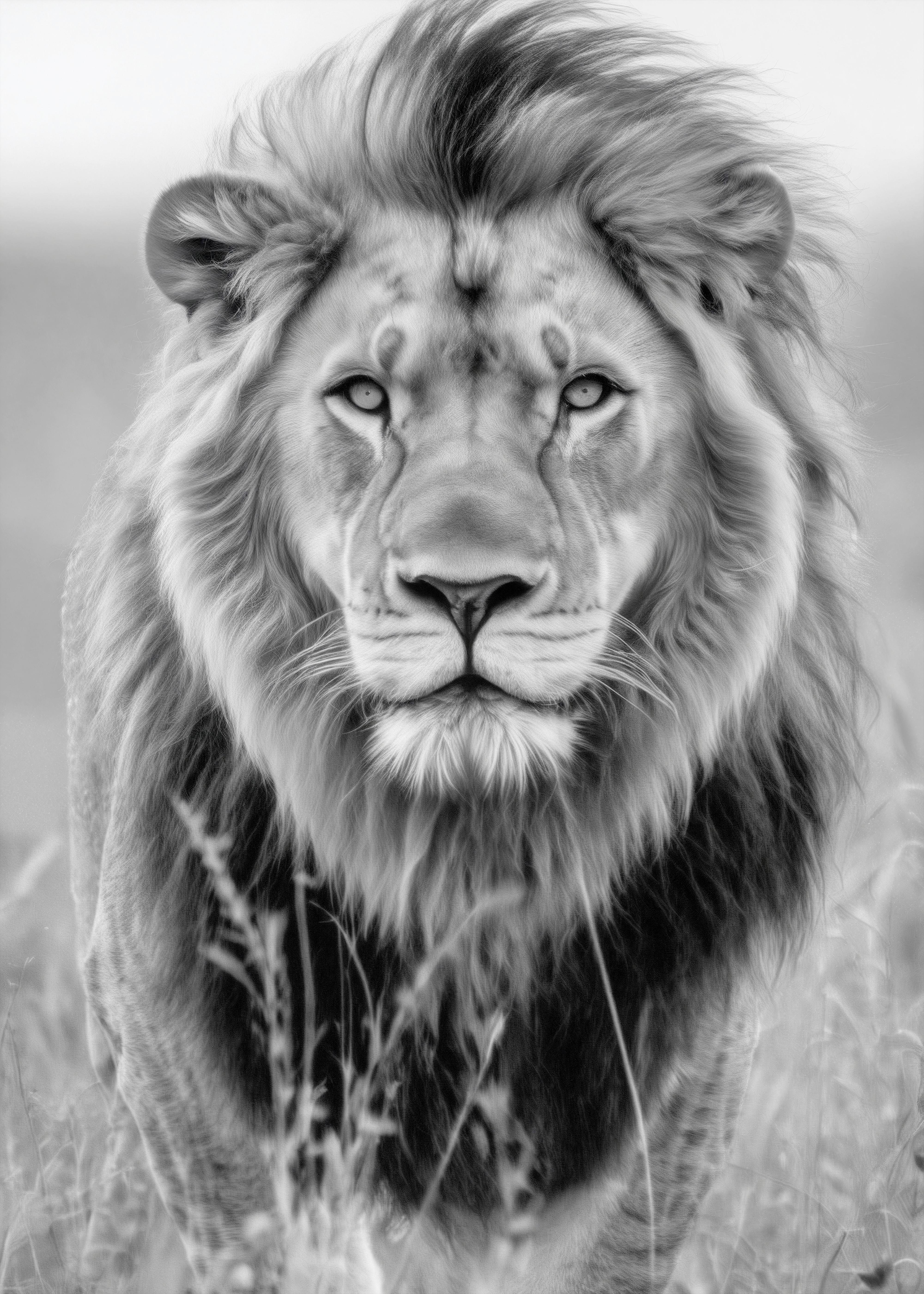 Tablou Savannah cca. 60x90 cm - alb/negru, Modern, textil/material pe bază de lemn (60/90/2,8cm) - Mömax