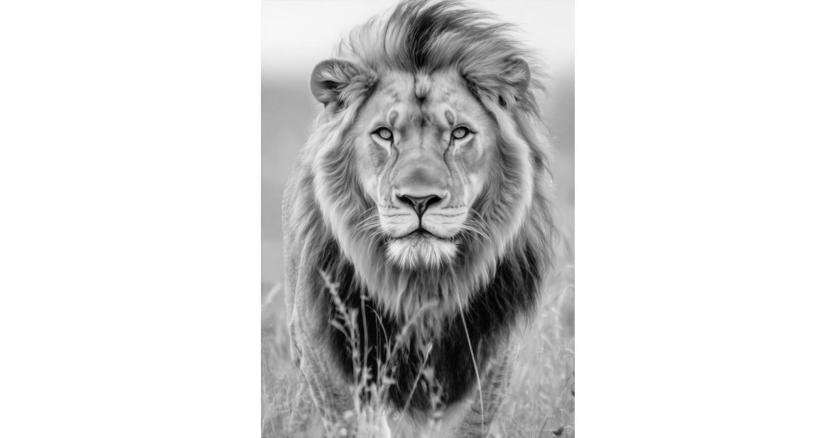 Leinwandbild Savannah Grau/schwarz/weiss Ca. 60x90cm online kaufen