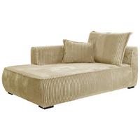 REKAMIERA MODENA - beżowy/czarny, Design, tkanina/drewno (207/75/121cm) - MID.YOU