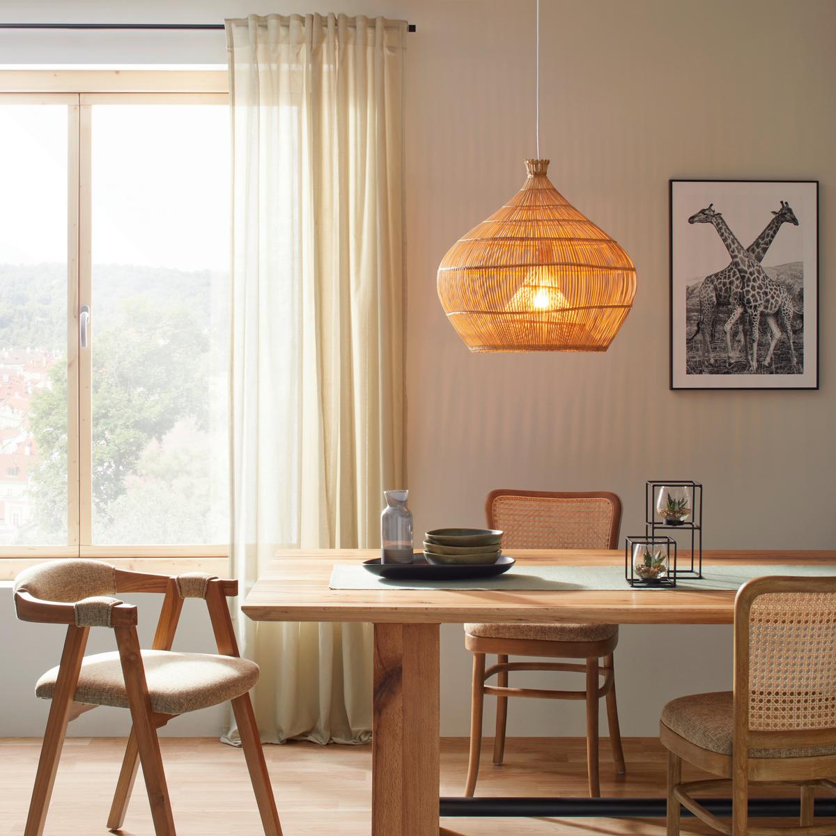 Senčnik Za Svetilko Havanna -Studio-, Bambus, Ø Ca. 50 Cm - naravne barve, Trendi, les (50/50cm) - Premium Living