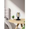BORDSLAMPA BLACKO - kromfärg/svart, Modern, metall/glas (12,5/18cm) - Modern Living