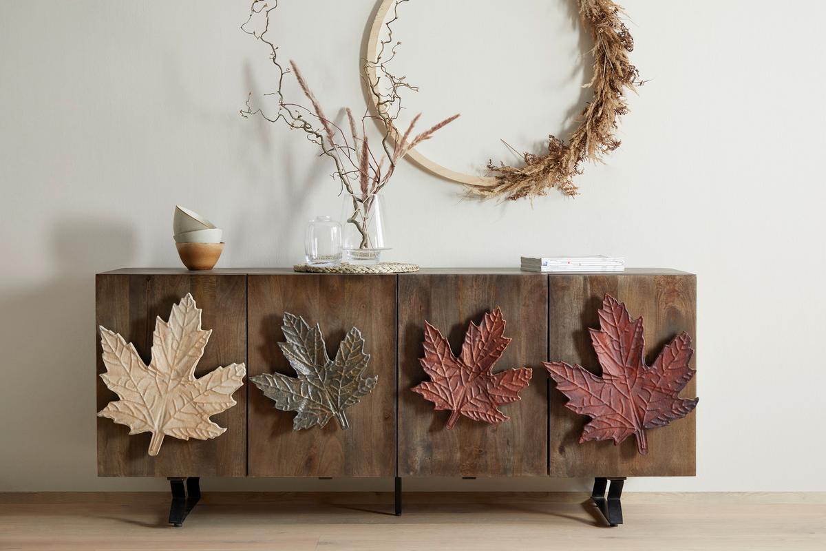 Tálalószekrény Maple - többszínű, Modern, fa/fém (177/75/45cm) - Premium Living