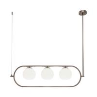 PENDELLEUCHTE ERICH - Weiss/Nickelfarben, Trend, Glas/Metall (89/25,5/137cm) - MAYTONI
