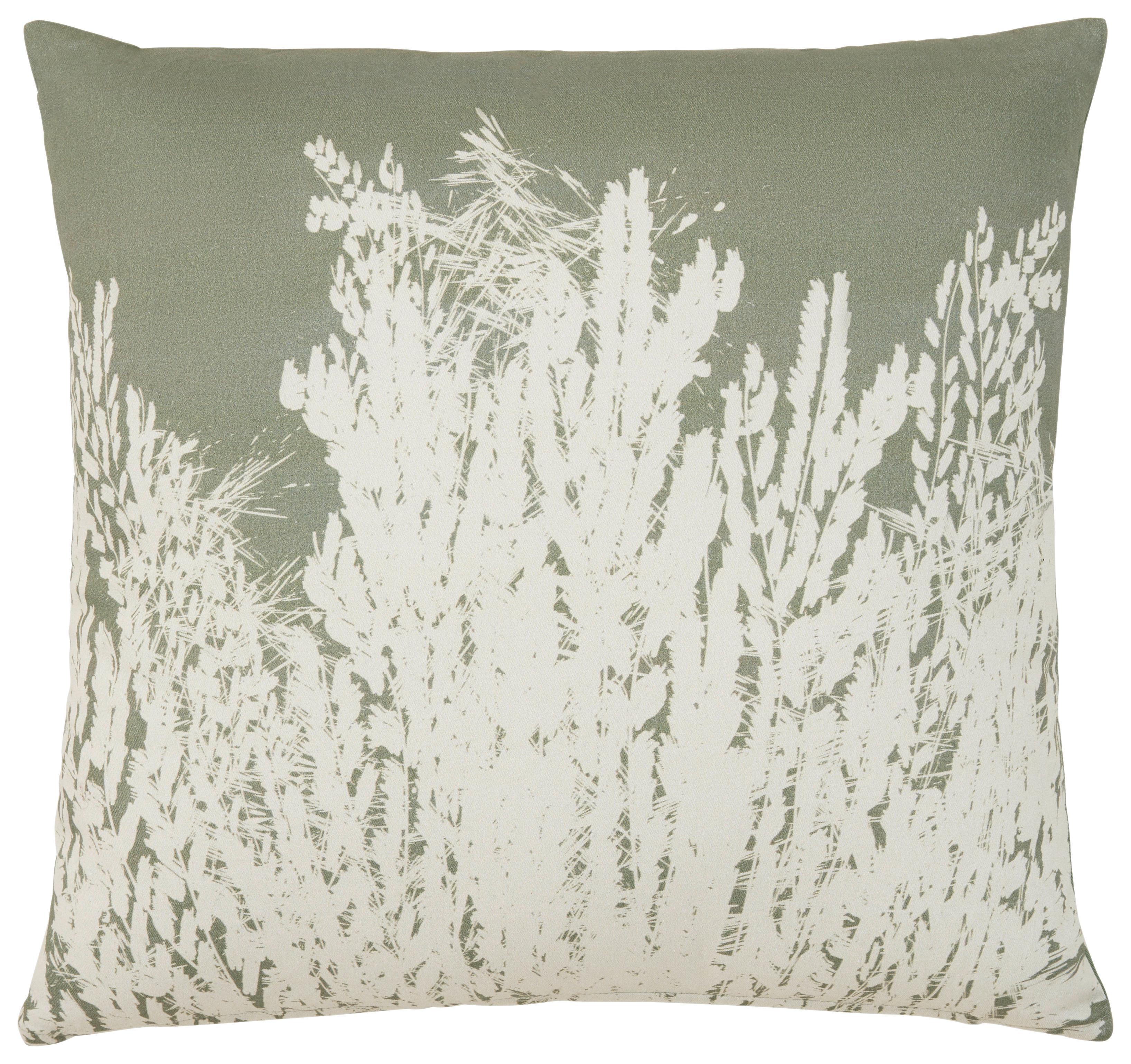 UKRASNI JASTUČIĆ 45/45CM NORTH BREEZE - zelena, Natur, tekstil (45/45cm) - Modern Living