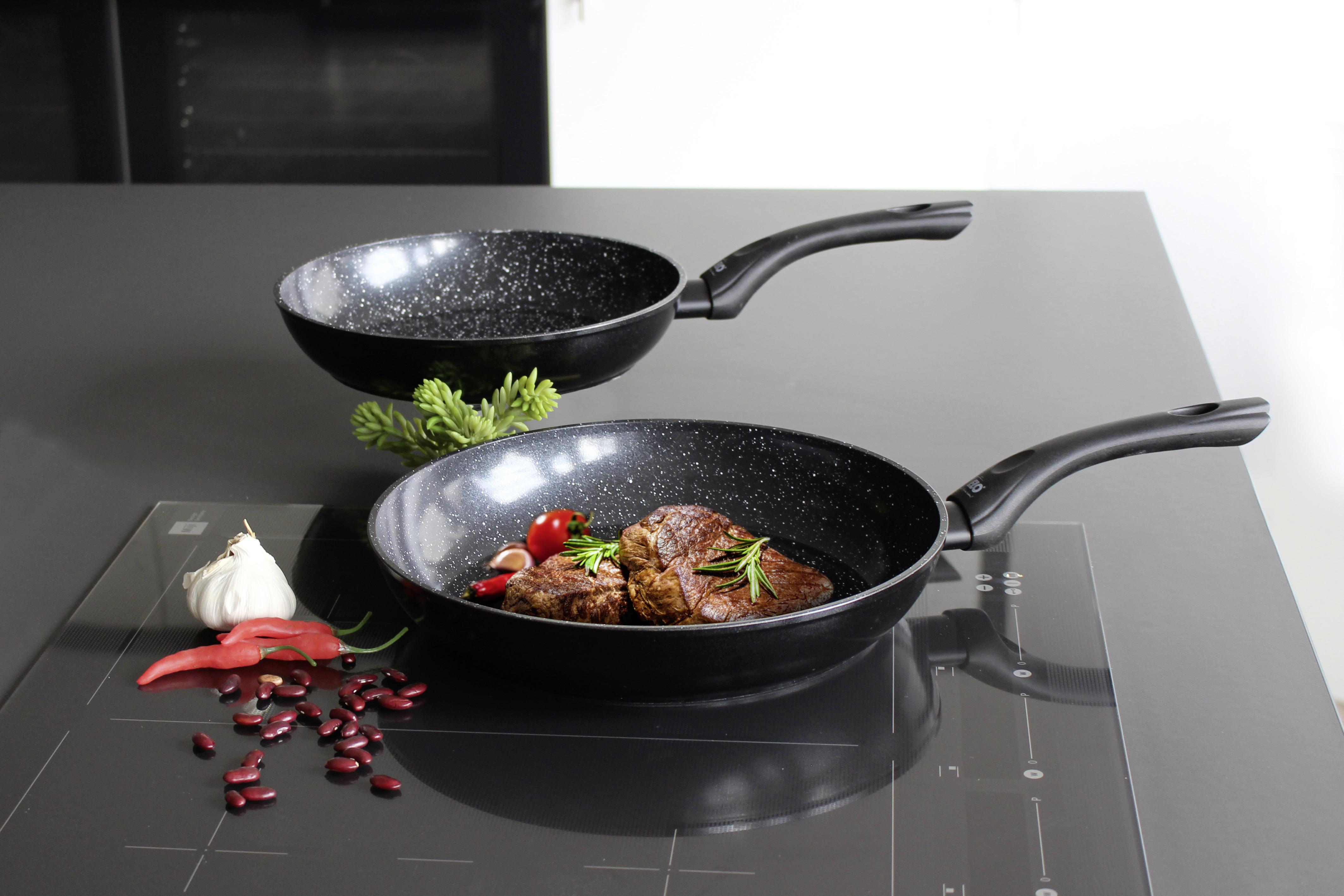 Pfannenset Pure Belugo, 2-teilig - Schwarz, MODERN, Metall - ELO
