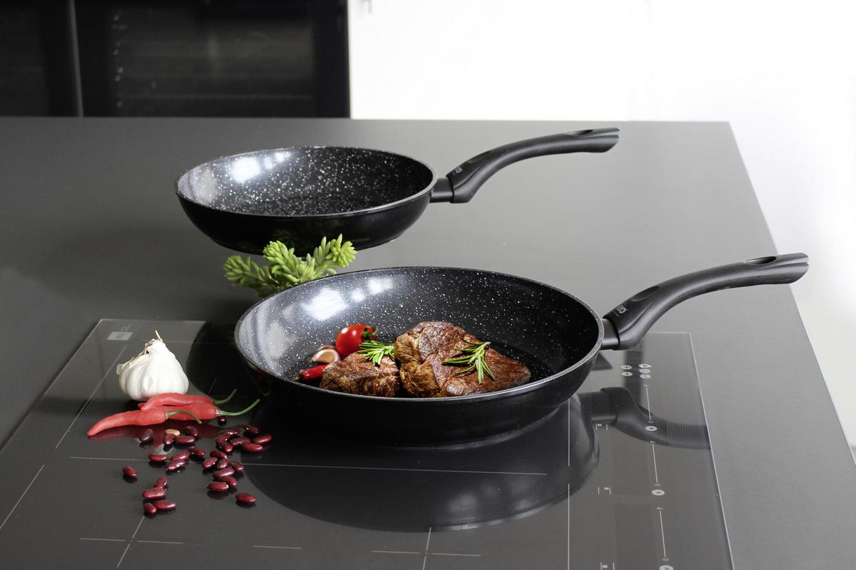 Pfannenset Pure Belugo, 2-teilig - Schwarz, MODERN, Metall - ELO