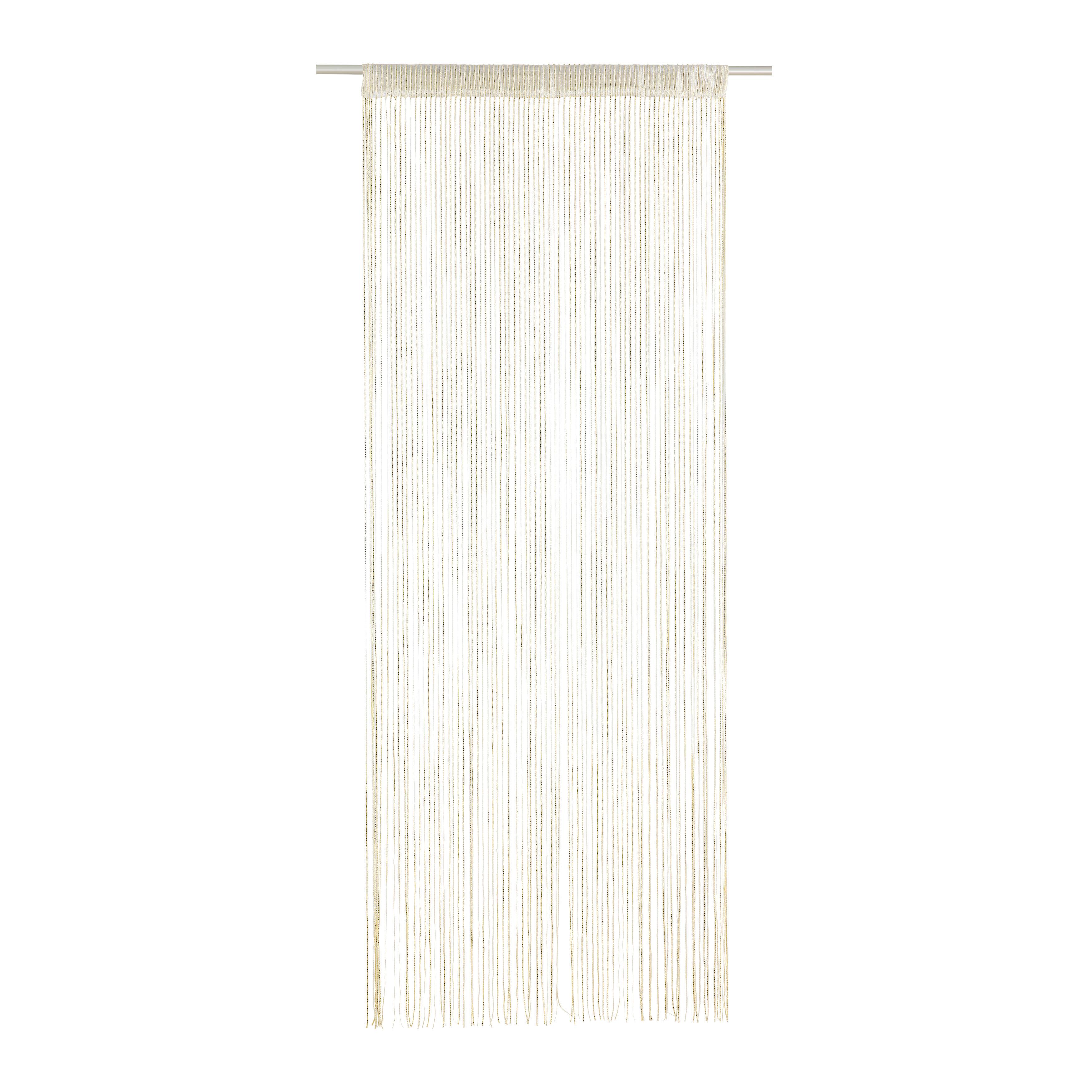 Fadenvorhang Lurex Goldfarebn ca. 90x245cm - Goldfarben, Textil (90/245cm) - Mömax