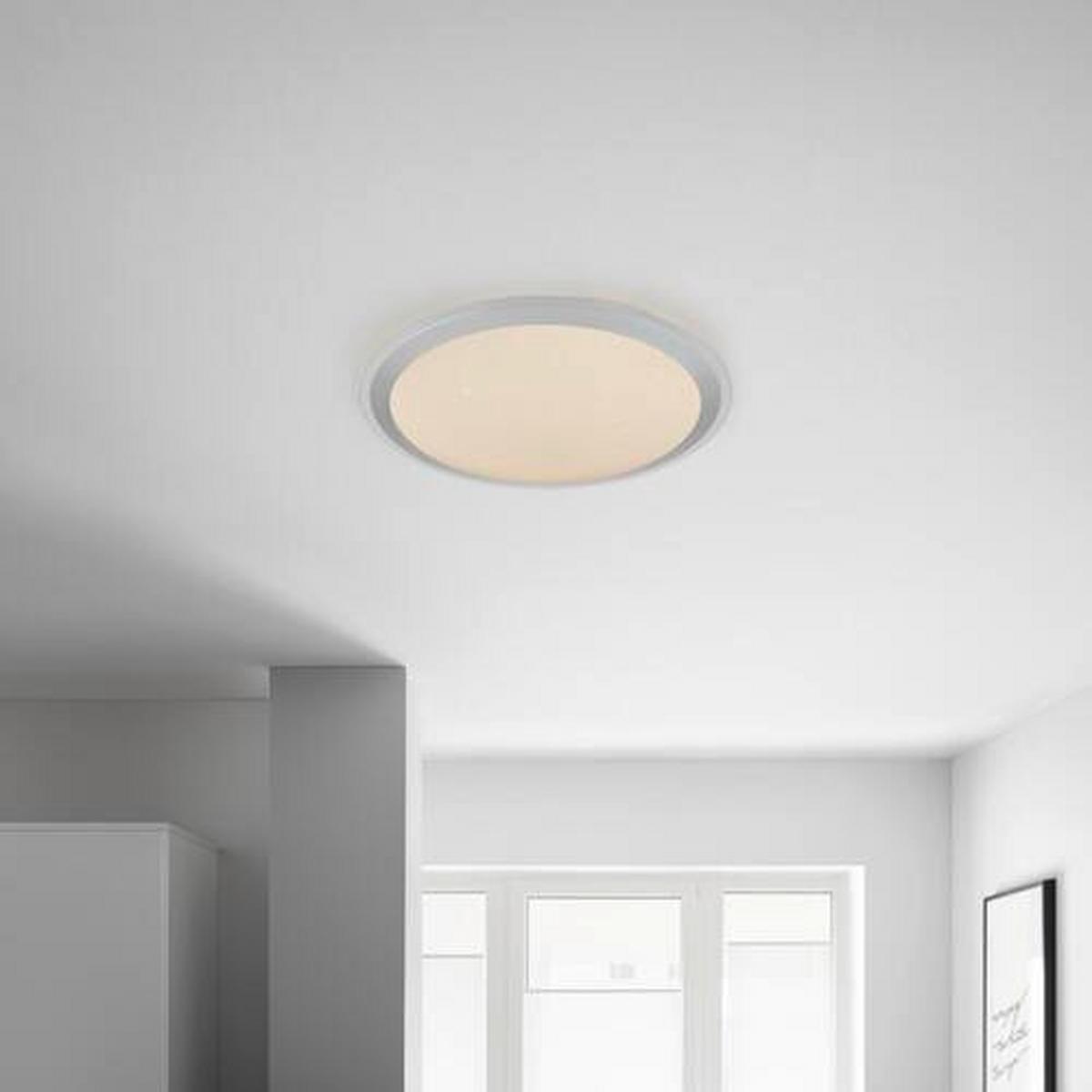 LED-Deckenleuchte Carry max. 30 Watt - KONVENTIONELL, Kunststoff/Metall (53/9cm)