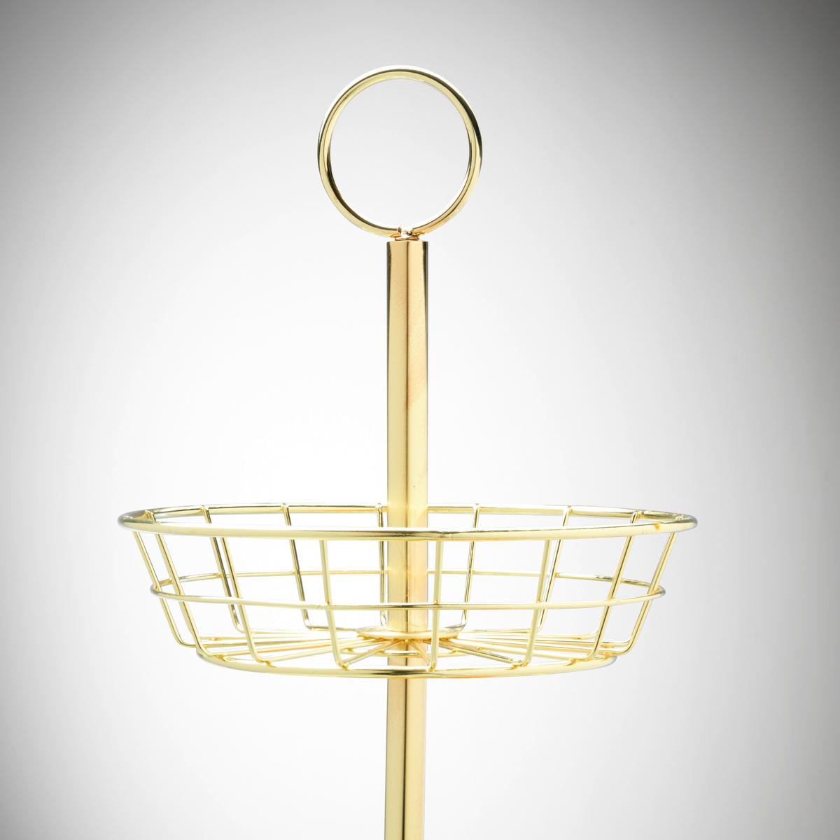 Fructieră Big - auriu, Modern, metal (32,5/62cm) - Premium Living