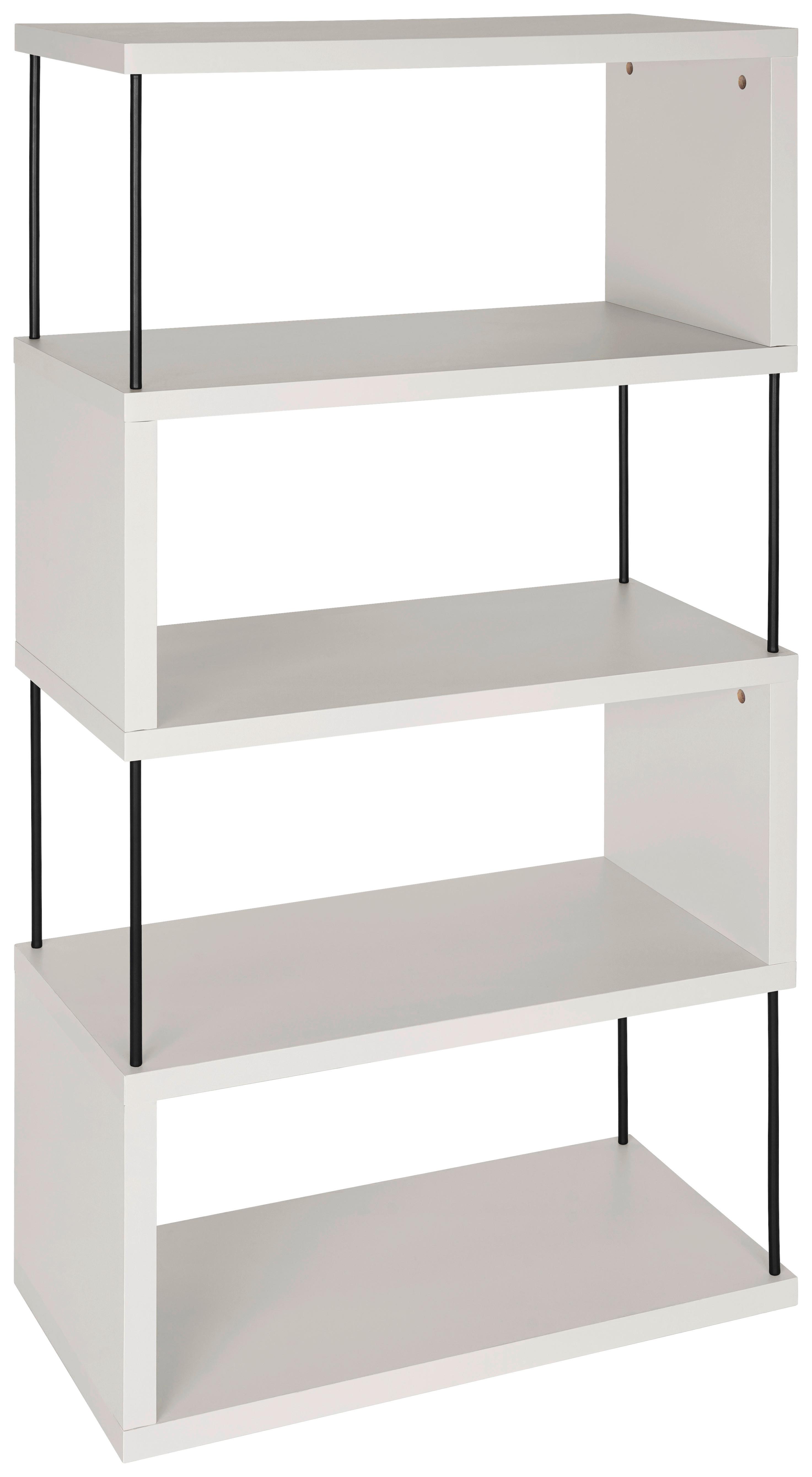 Meran Polica - kašmir/crna, Trend, drvni materijal/metal (66/136,5/35cm) - Modern Living