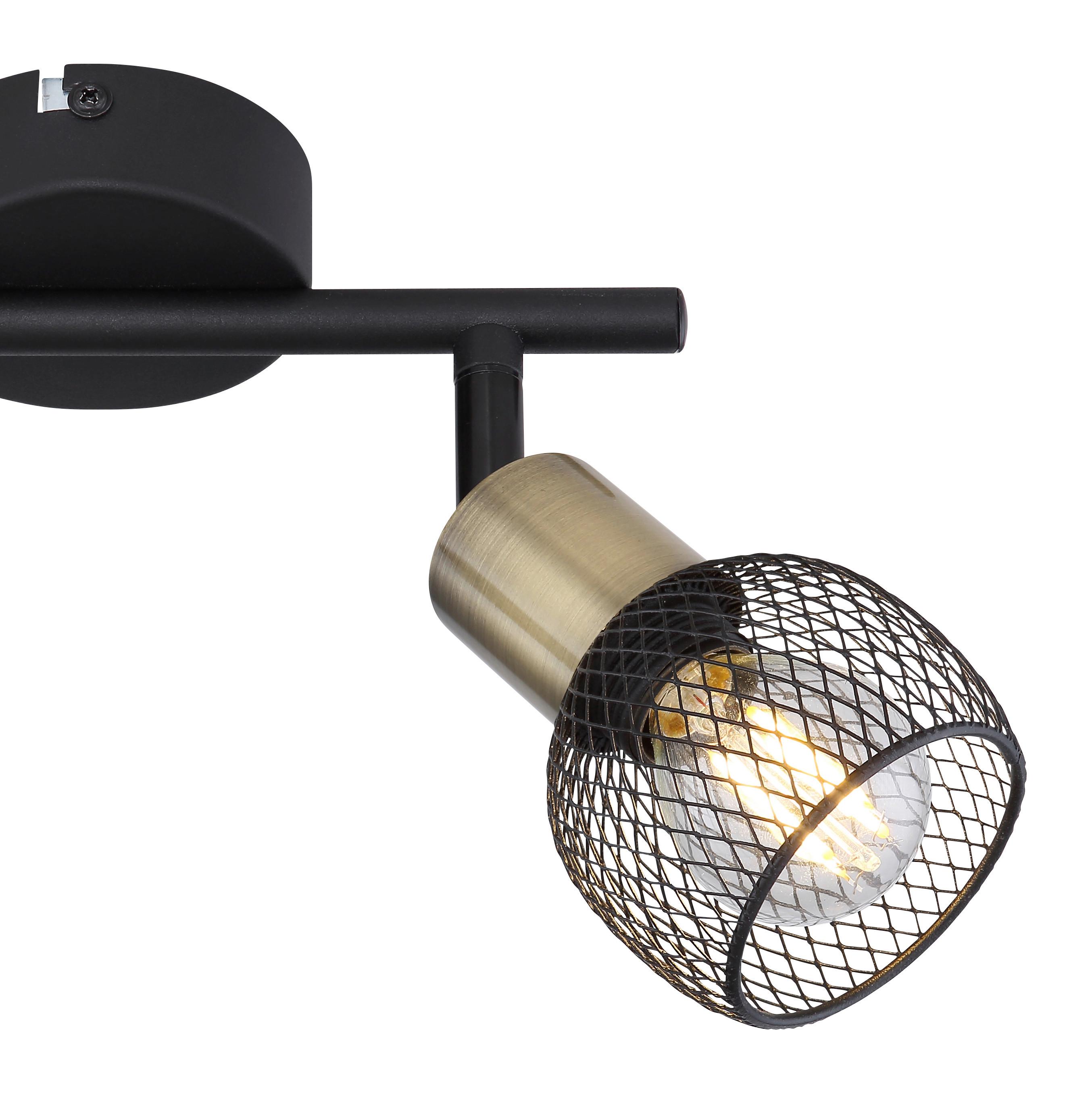 Strahler Fiastra max. 40 Watt - Schwarz, Basics, Metall (22/8/14cm) - Globo