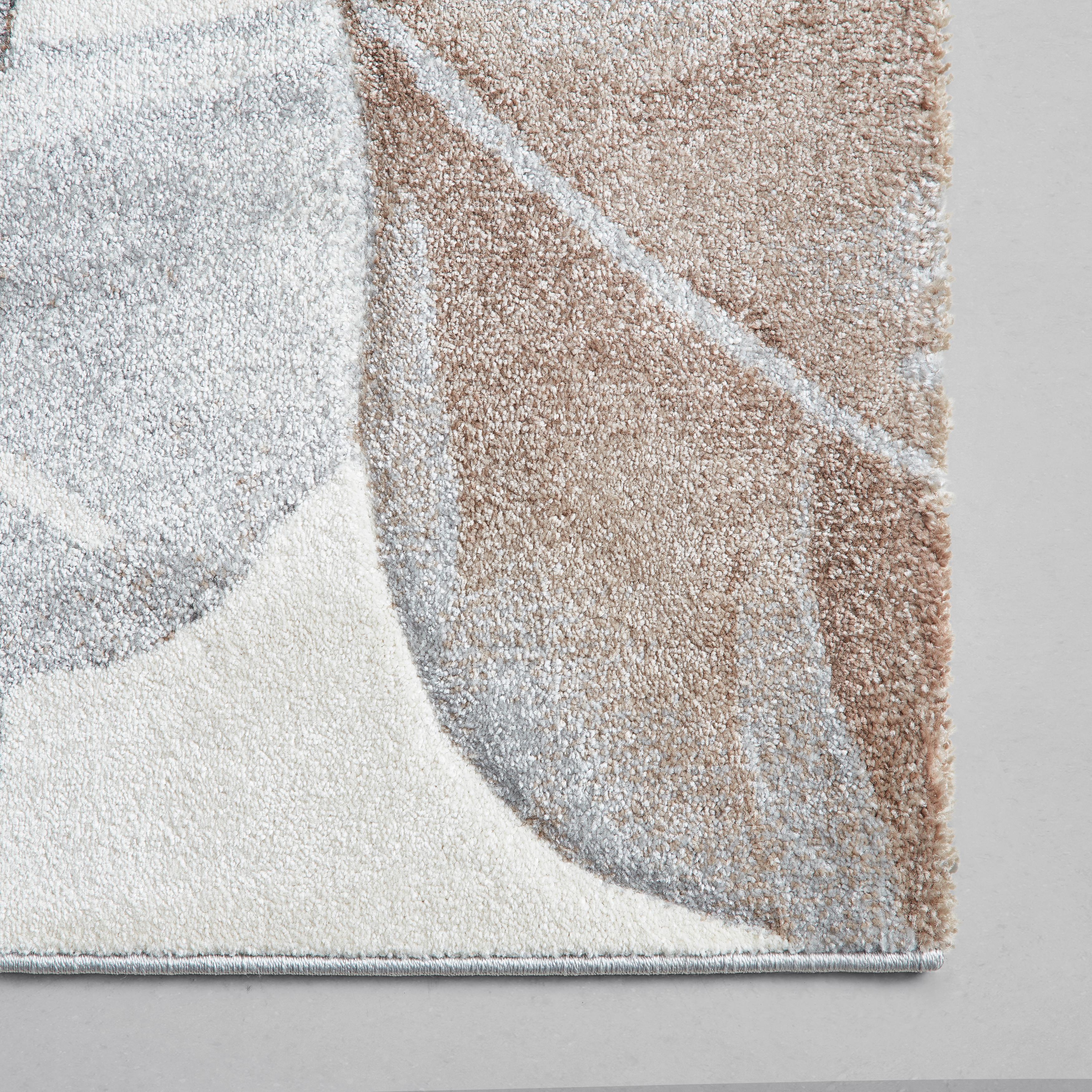 VÄVD MATTA FLORA 1 - cremefärgad, Modern, textil (80/150cm) - Mömax
