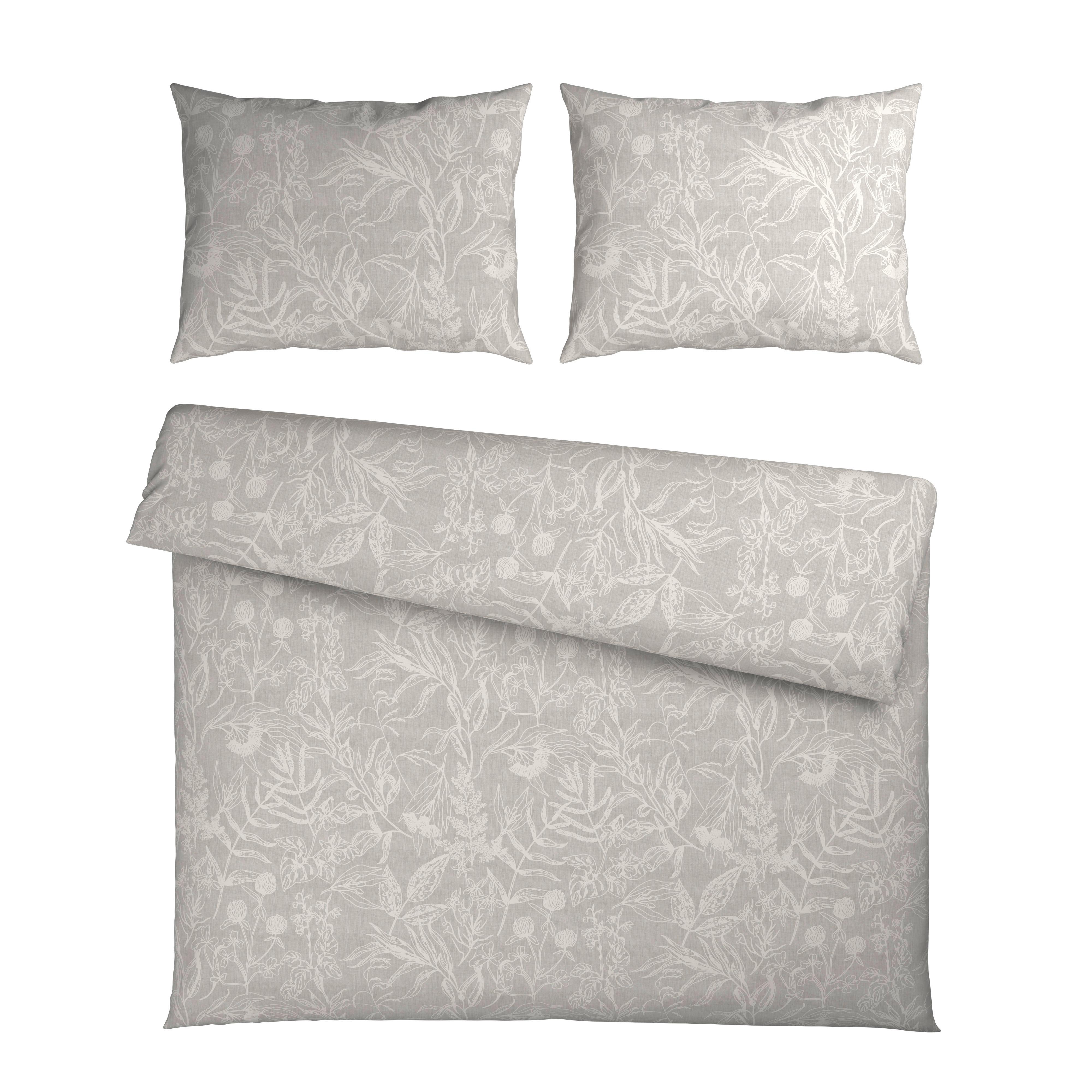 Bettwäsche Tylpur XXL Hellgrau ca. 200x220cm - Hellgrau, Textil (200/220cm) - Mömax