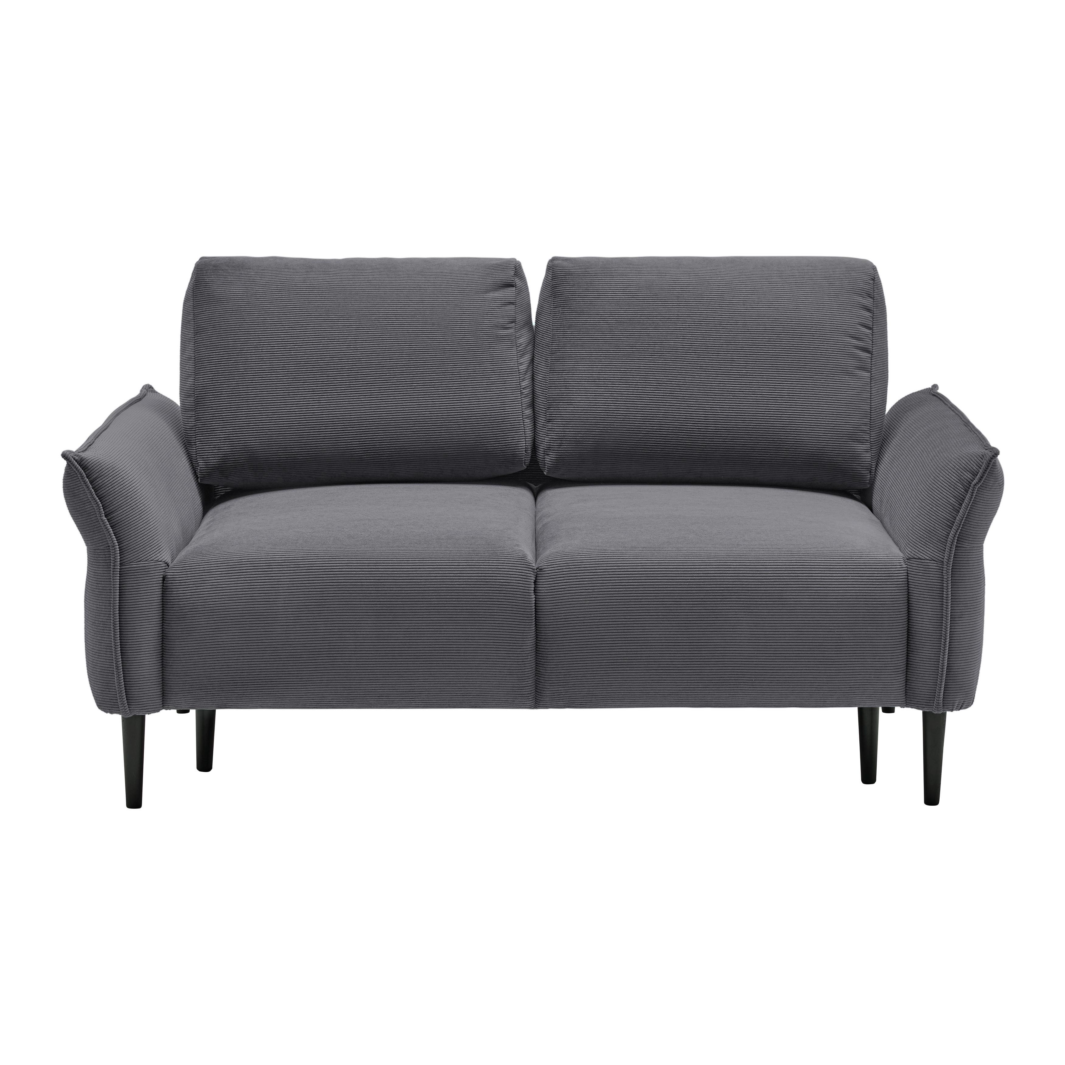 2-Sitzer-Sofa Custom Dunkelgrün - Dunkelgrün/Dunkelgrau, MODERN, Holz/Textil (150/85/92cm) - Mömax
