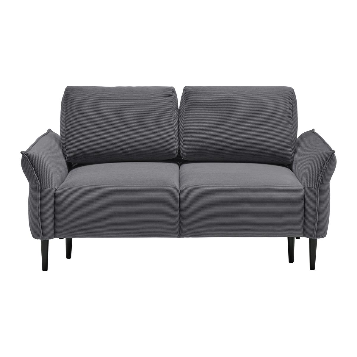 2-Sitzer-Sofa Custom Dunkelgrün - Dunkelgrün/Dunkelgrau, MODERN, Holz/Textil (150/85/92cm) - Mömax