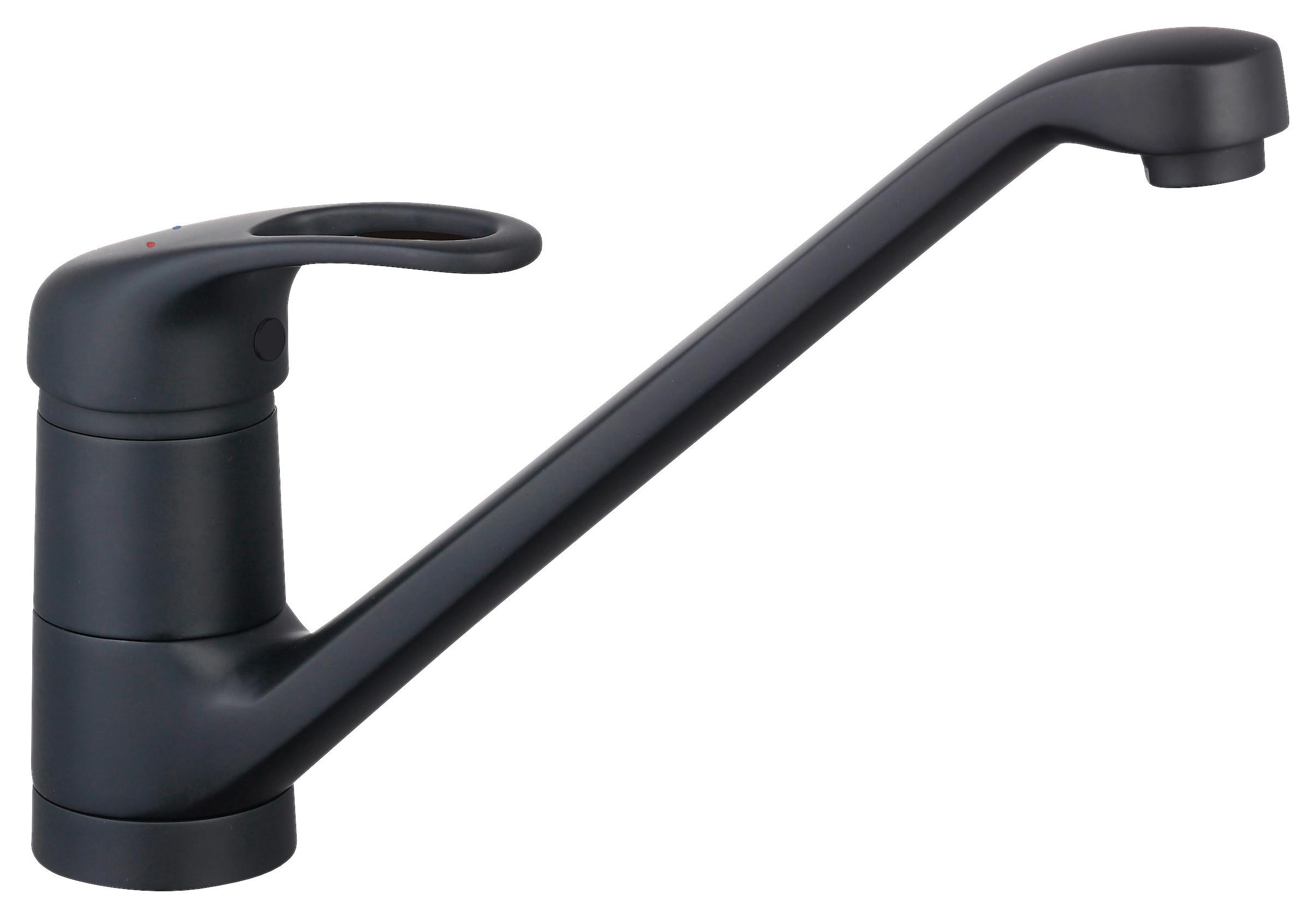 Küchenarmatur Grande in Schwarz matt - Schwarz, Lifestyle, Kunststoff/Metall (5,5/20/27cm) - Schütte