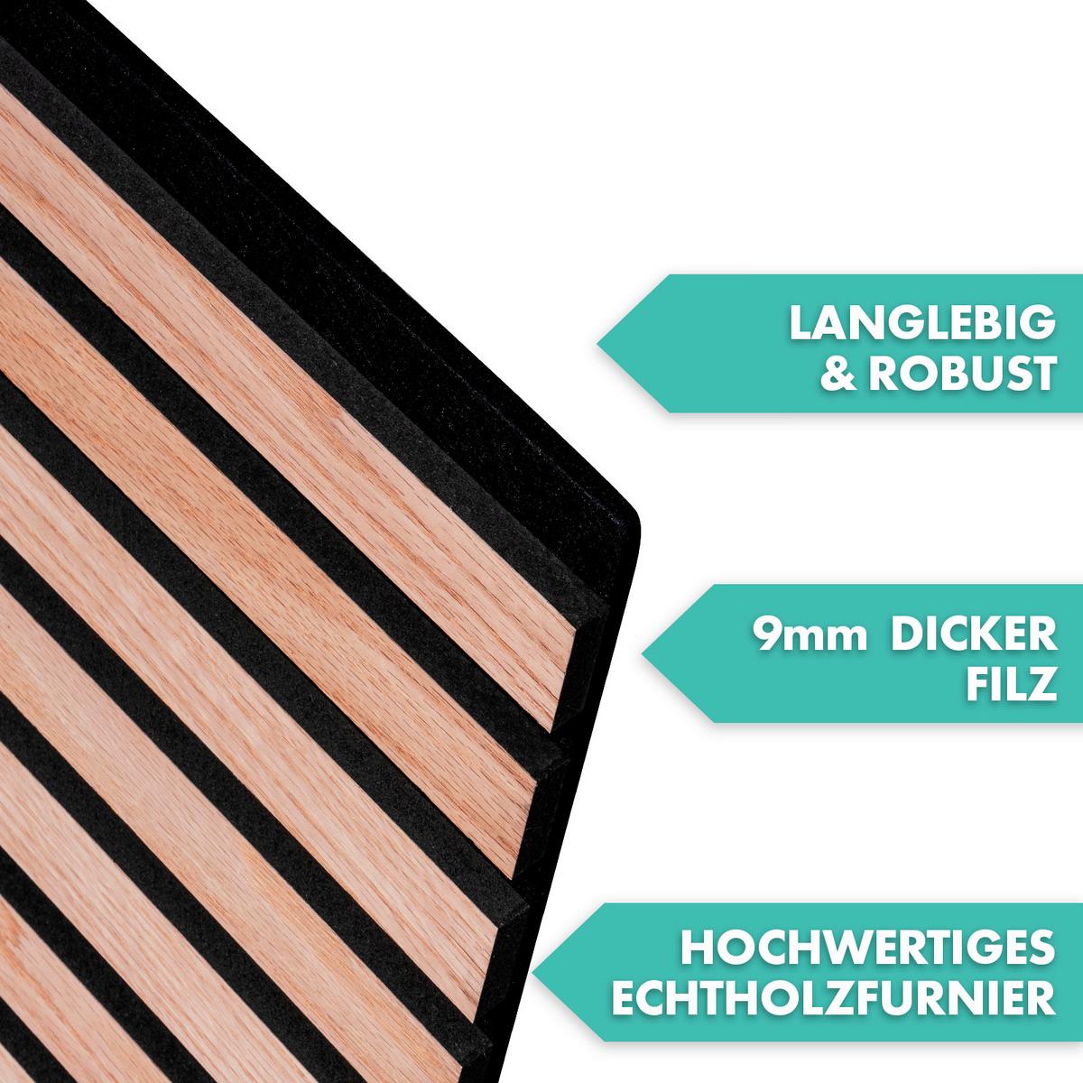 Akustikpaneel Eichefarben - Eichefarben, Basics, Holzwerkstoff (60/118cm)