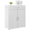 Comodă Mrk - alb, compozit lemnos (80/98/40cm) - Modern Living Comodă Mrk - alb, compozit lemnos (80/98/40cm) - Modern Living