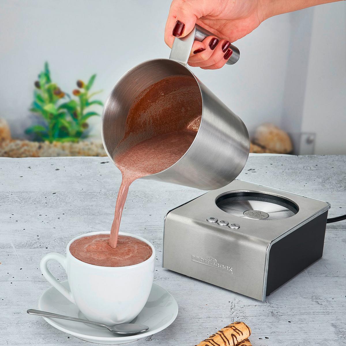 SPIENIACZ DO MLEKA PC-MS 1032 - kolor stalowy, Basics, metal (17/13/15cm) - Bomann