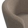 CHAISE ACCOUDOIRS NELA - noir/marron, MODERN, métal/textile (62/77/62cm) - Bessagi Home