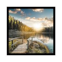 Slika Vous Ii - črna/večbarvno, leseni material (30/30cm) - Modern Living