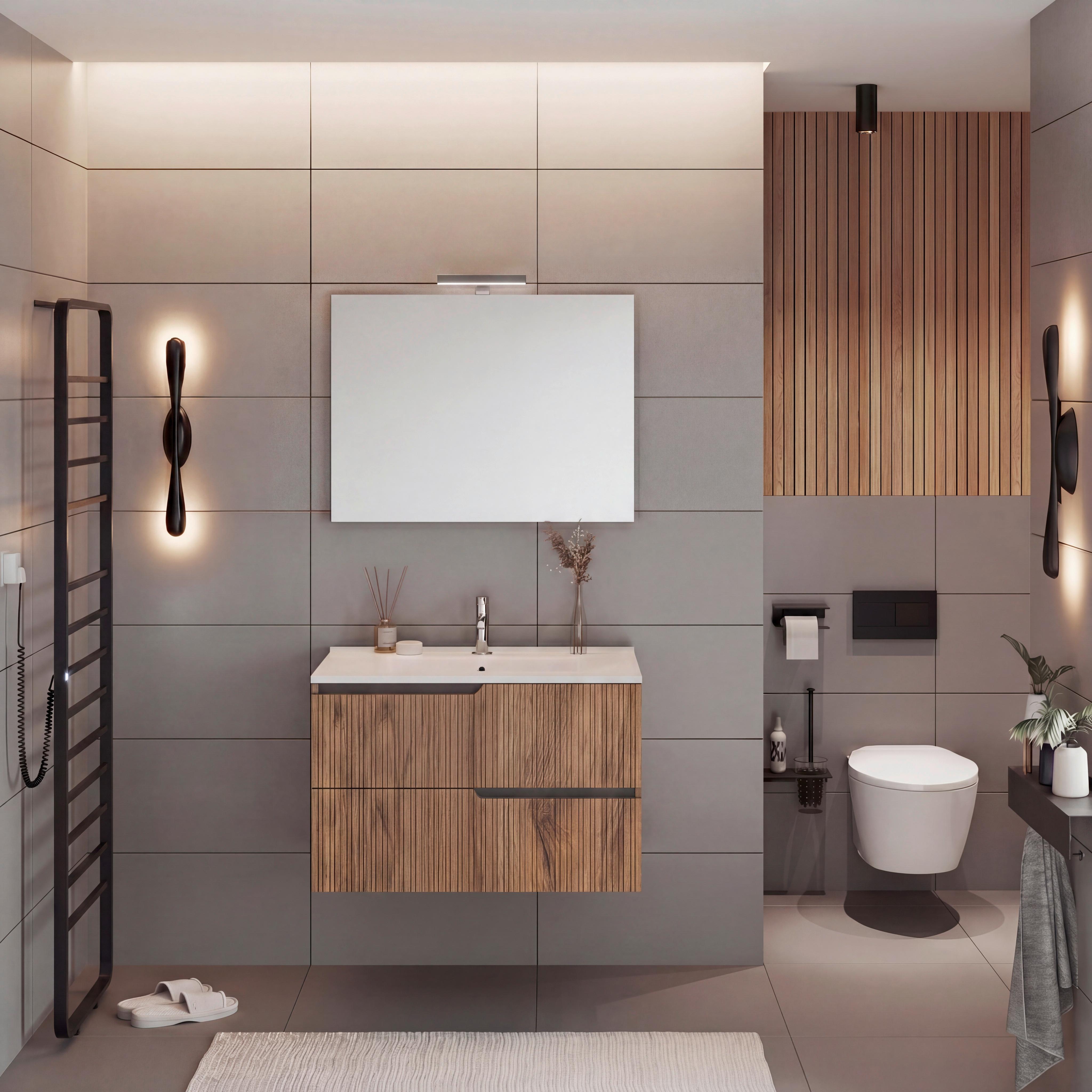 Element Ispod Umivaonika Winter - taupe/antracit, Moderno, drvni materijal (80/51/46cm)