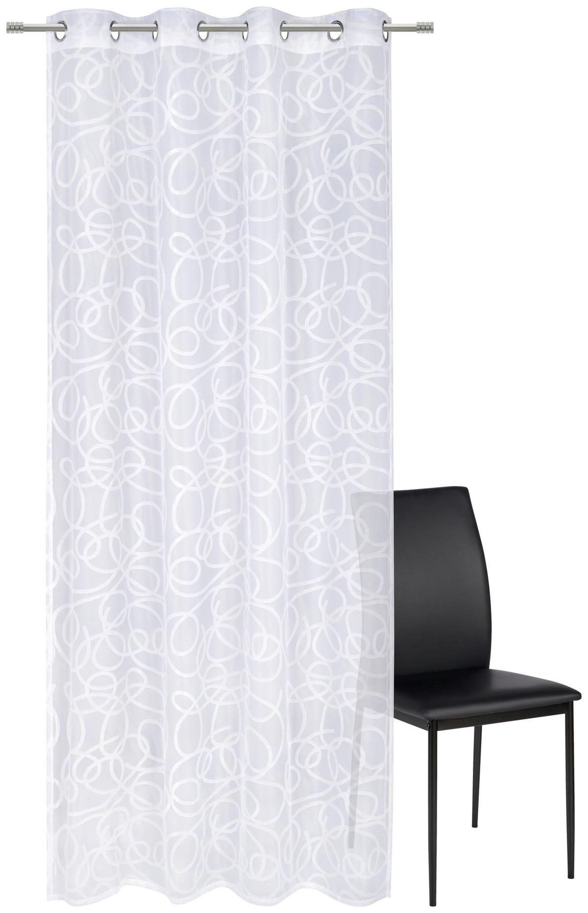 ZASŁONA NA PRZELOTKACH MEL - biały, Konventionell, tkanina (140/245cm) - Esposa
