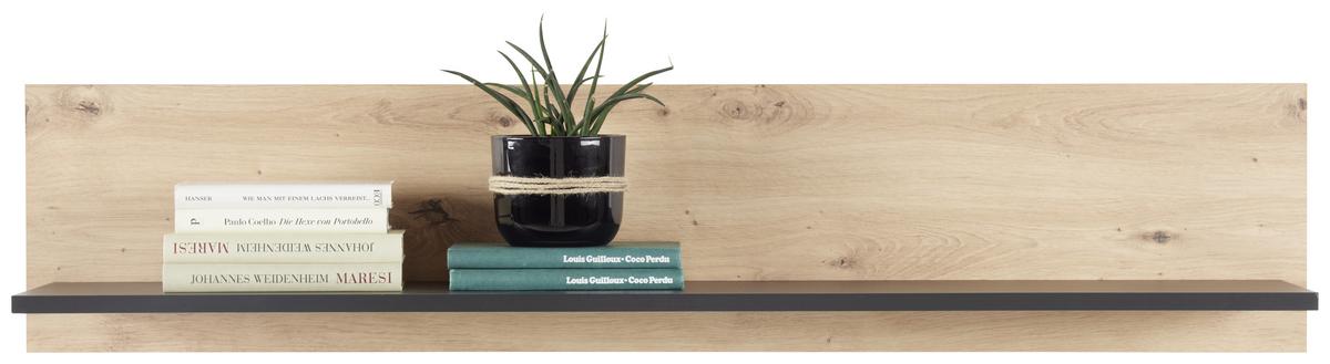 Poliță de perete NATURE NATP 01 - culoare lemn stejar, Konventionell, material pe bază de lemn (120/25/21,6cm)