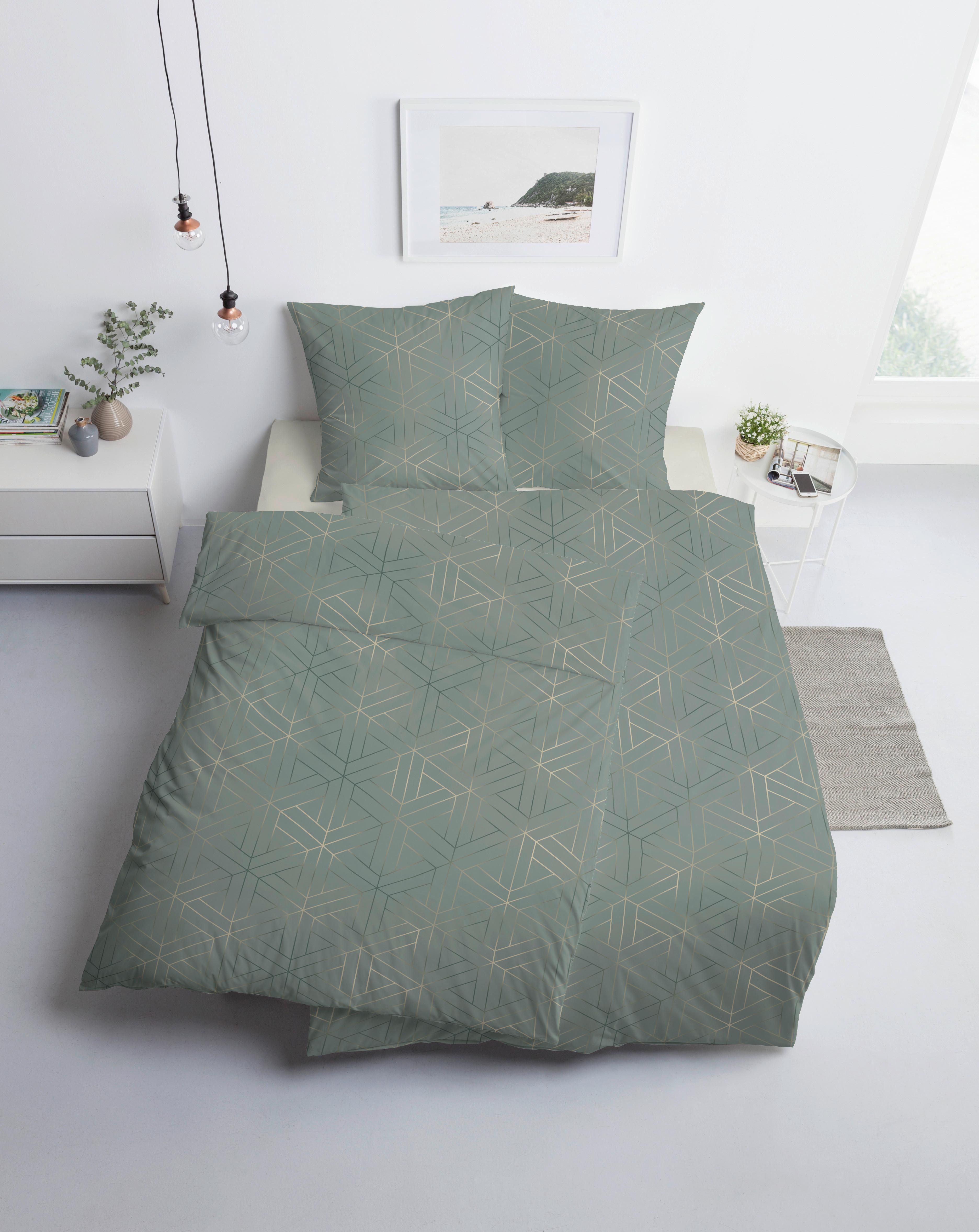 POŚCIEL LUAN - miętowy, Design, tkanina (135/200cm) - Estella