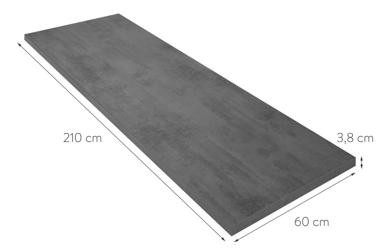 Küchenblock Touch Low m. Geräten Weiß - Schieferfarben/Edelstahlfarben, MODERN, Holzwerkstoff/Metall (330cm) - Nobilia