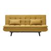 BÄDDSOFFA SUN -BASED- - svart/gul, Modern, trä/textil (190/83/93cm) - Based