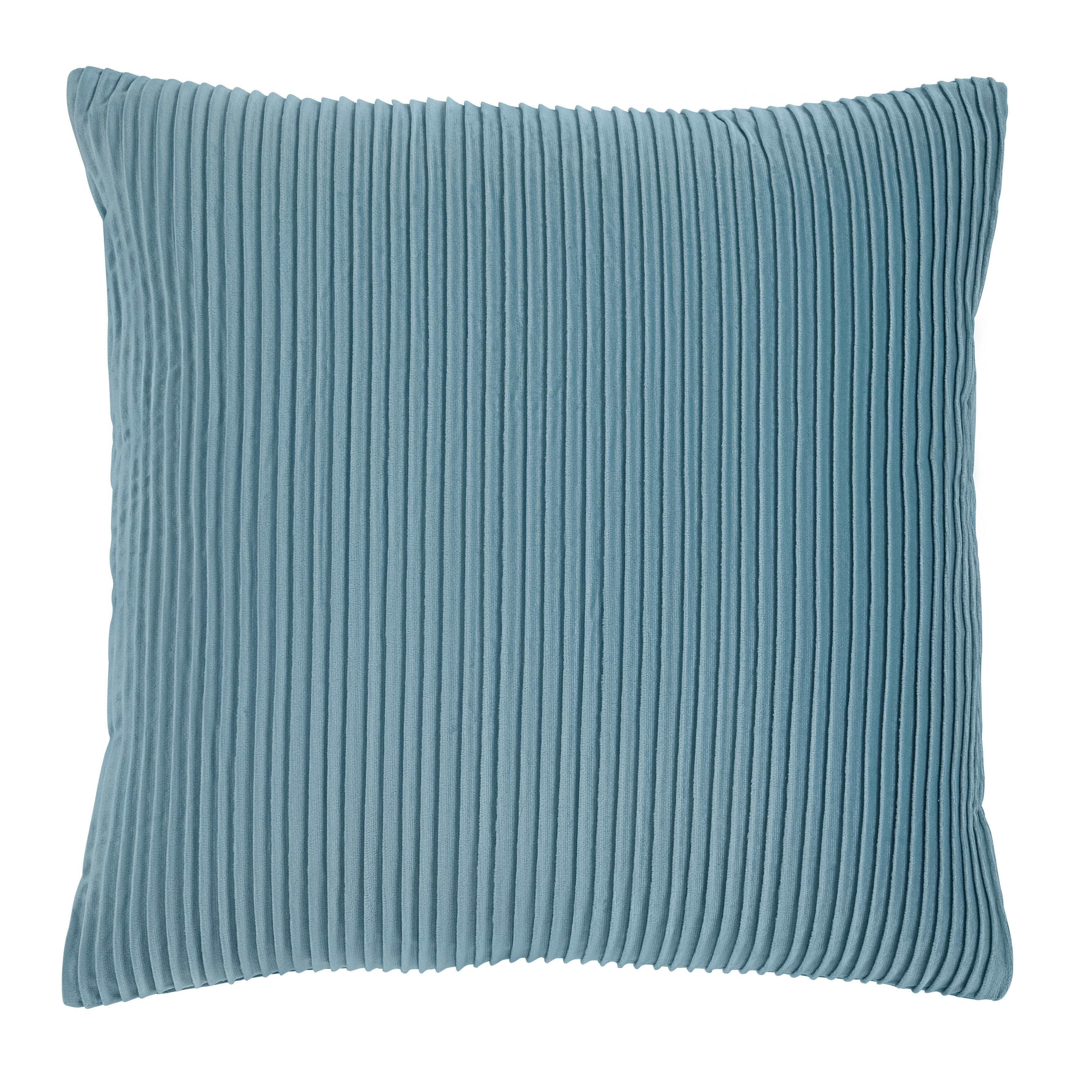 Zierkissen Melania Mineral Blau ca. 45x45cm - Blau, Romantik / Landhaus (45/45cm) - Modern Living