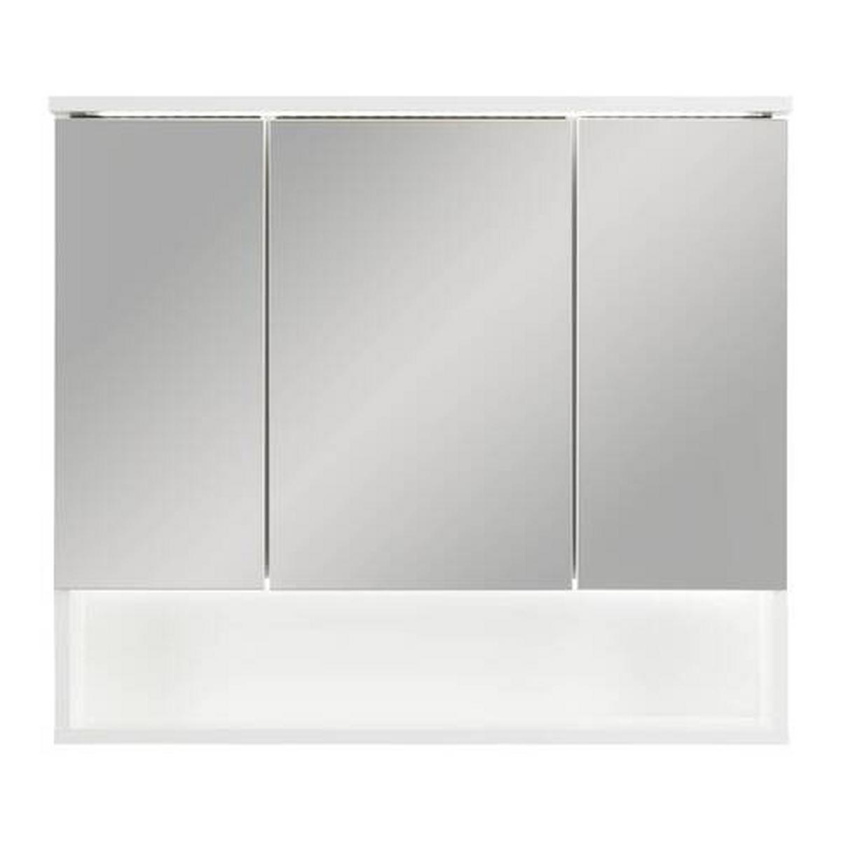 Spiegelschrank Best 80 in Weiß - MODERN, Glas/Holzwerkstoff (80/70/23cm) - Mömax