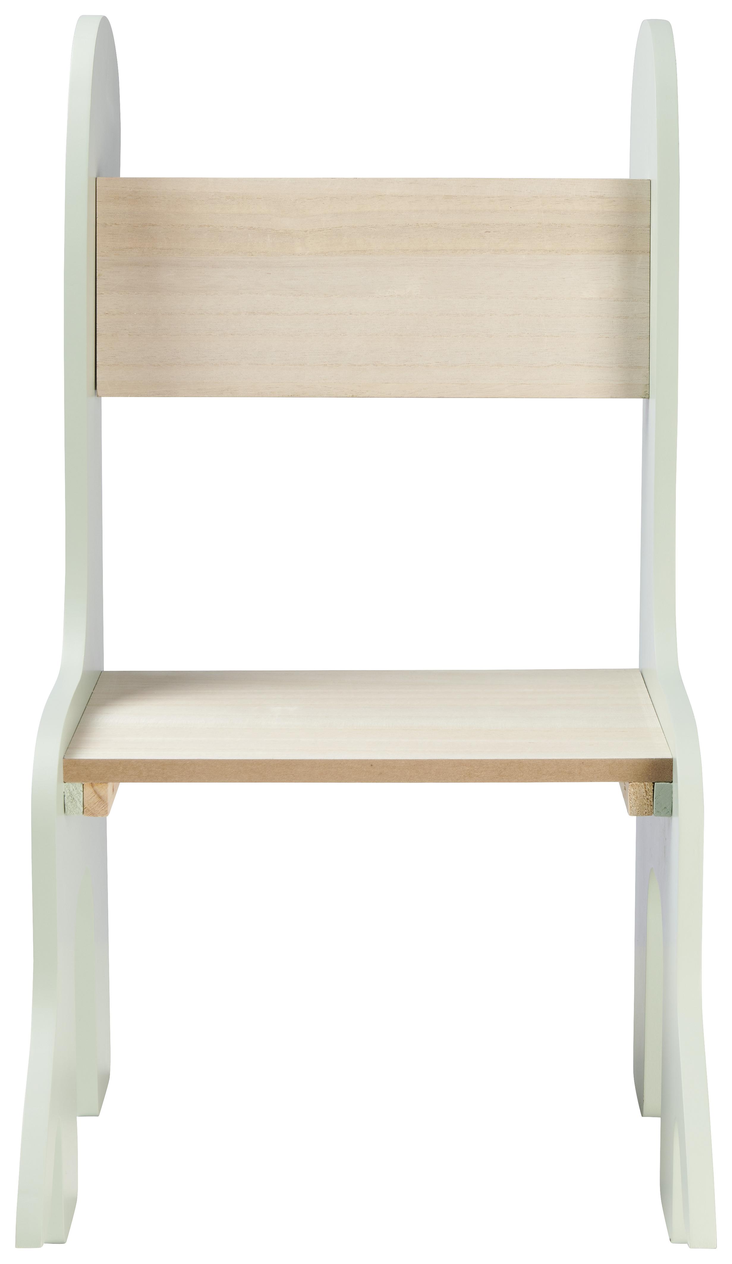 FOTEL DLA DZIECI DINO - zielony/naturalny, Basics, materiał drewnopochodny/drewno (33/60/49,5cm) - My Baby Lou