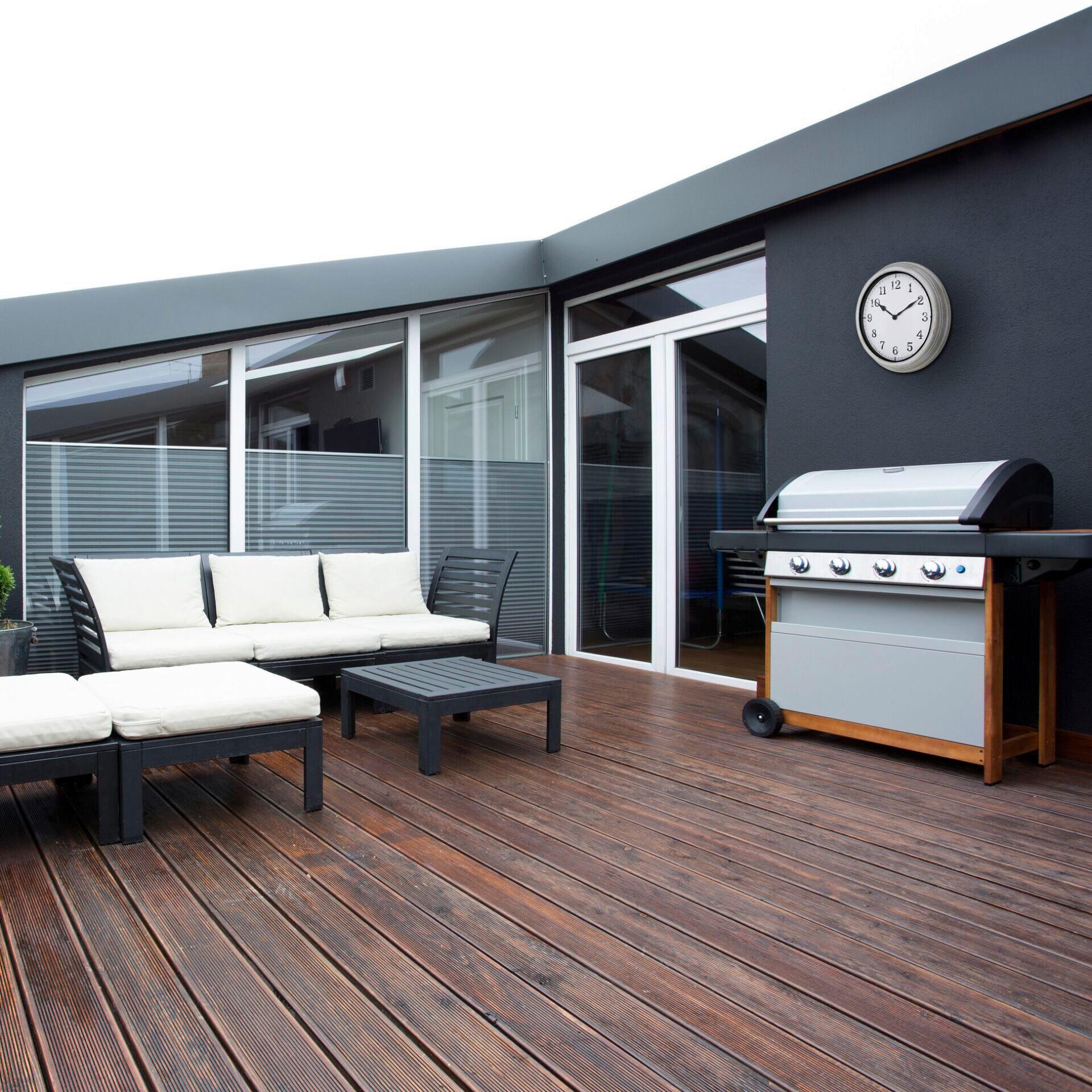 Wanduhr Outdoor Weiß - Weiß, Basics, Kunststoff (38,7/7,00/38,7cm)